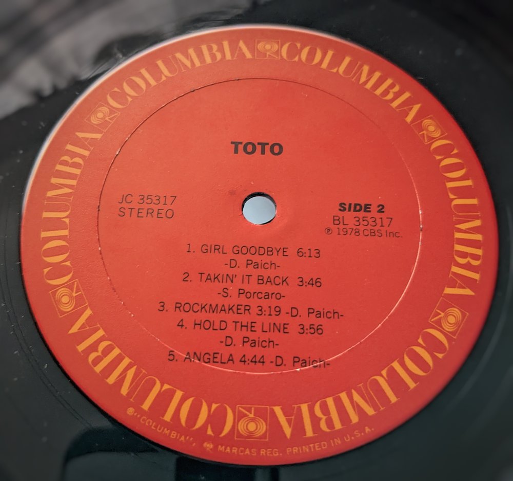 Toto – Toto — Phantom Squid Records