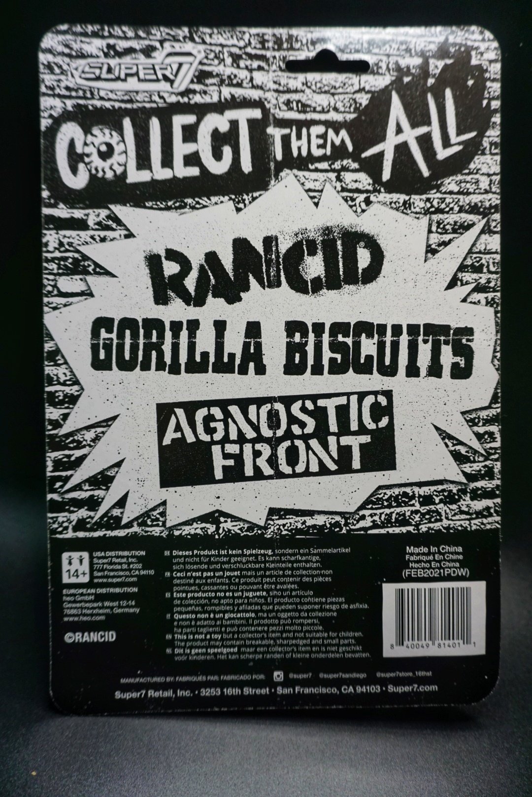 Rancid Skele-Tim Wolf Head ReAction Figure