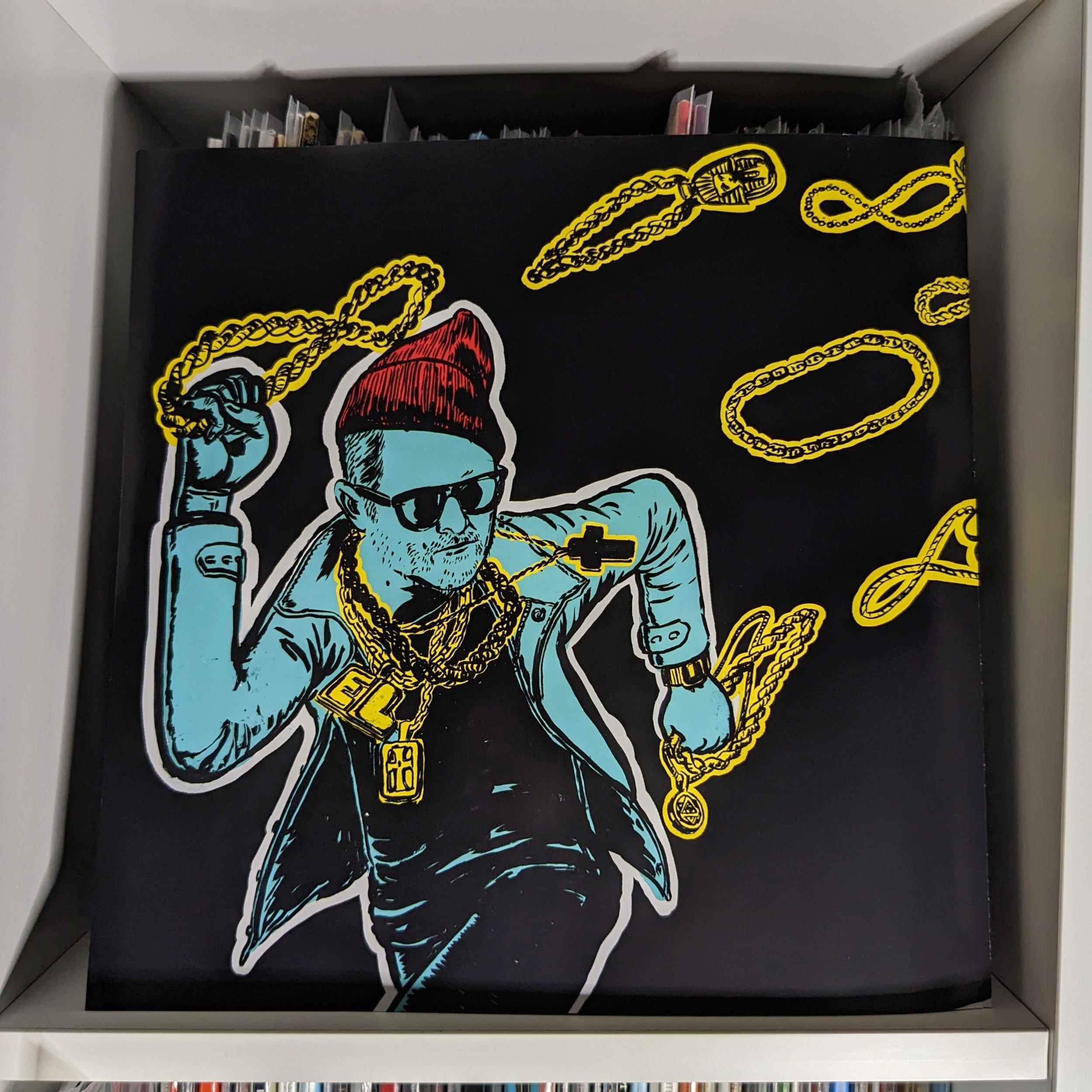 Run the Jewels ( Red Translucent w/ Black Splatter)