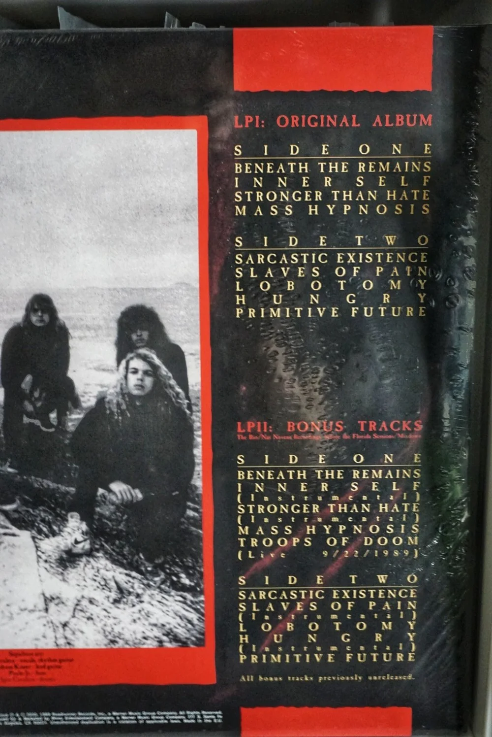 米、加、欧2LP Sepultura Beneath The Remains R1607342 Roadracer Records, R 未開封 /00660 Sepultura – Beneath The Remains – 2 x CD (Digisleeve), 2020