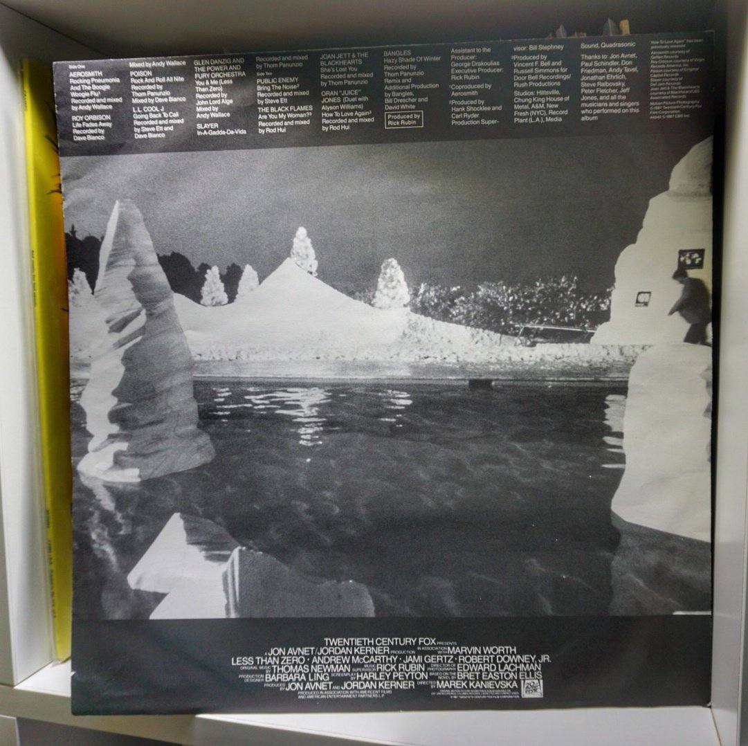 Less Than Zero (Original Motion Picture Soundtrack) Promo Stamped
