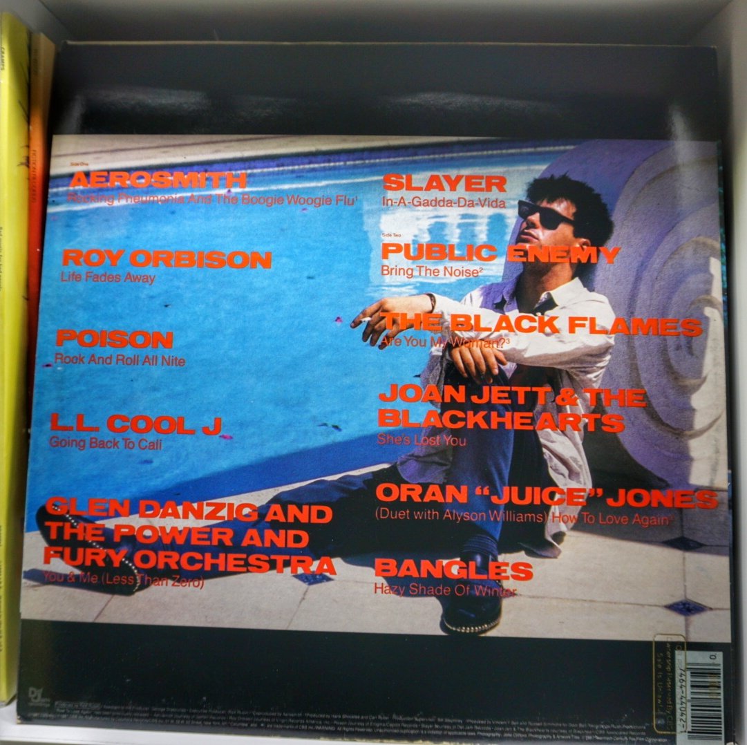 Less Than Zero (Original Motion Picture Soundtrack) Promo Stamped