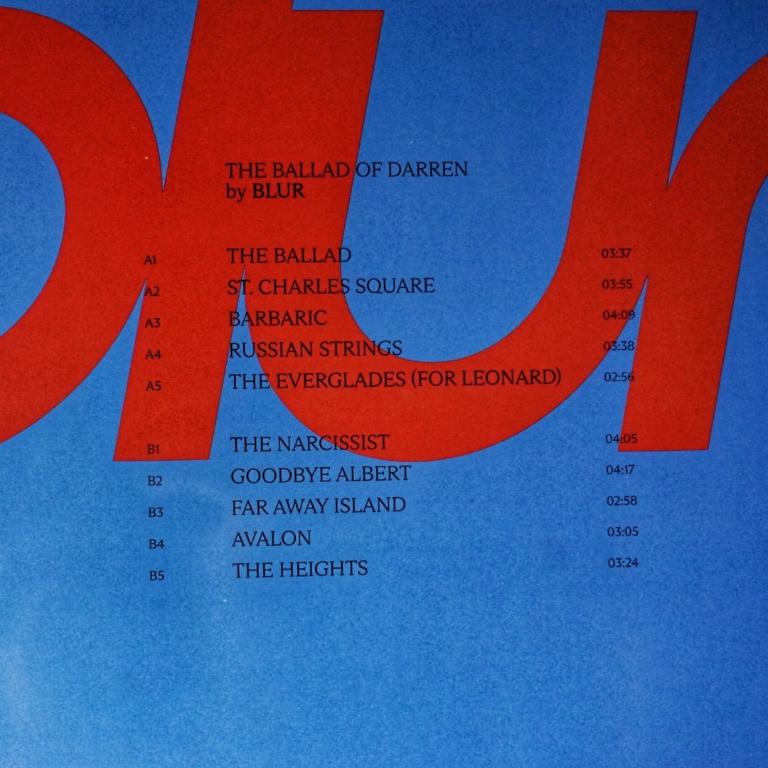 Blur - The Ballad of Darren (orange vinyl)