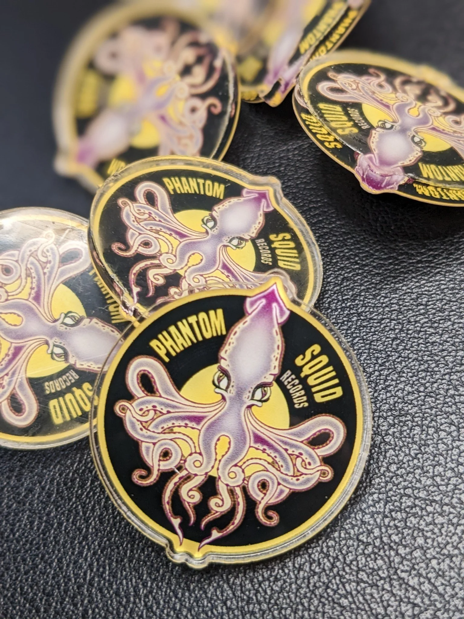 Phantom Squid Records | Pin & Sticker Pack