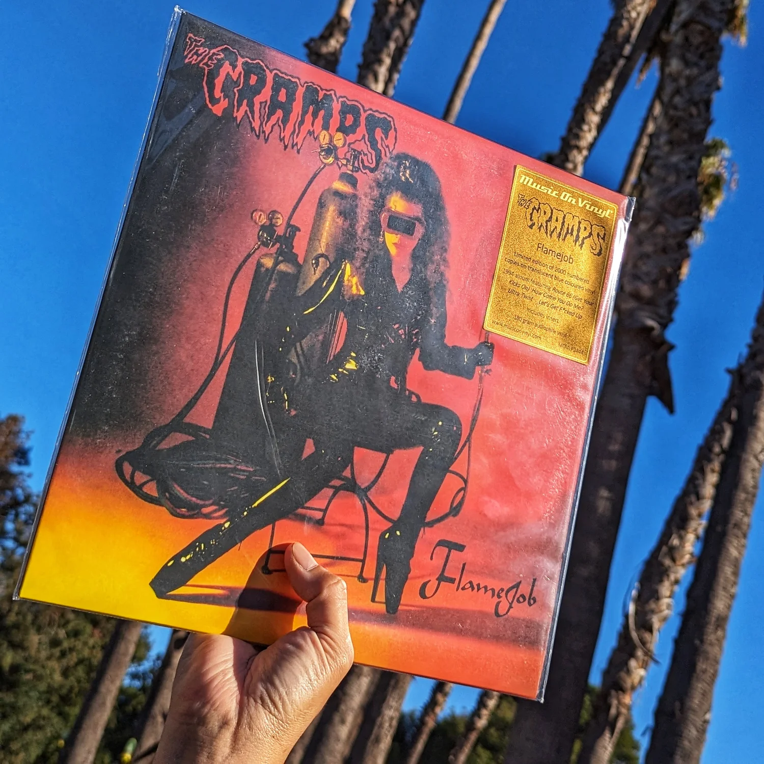 The Cramps - Flamejob LP (Blue Vinyl) limited edition