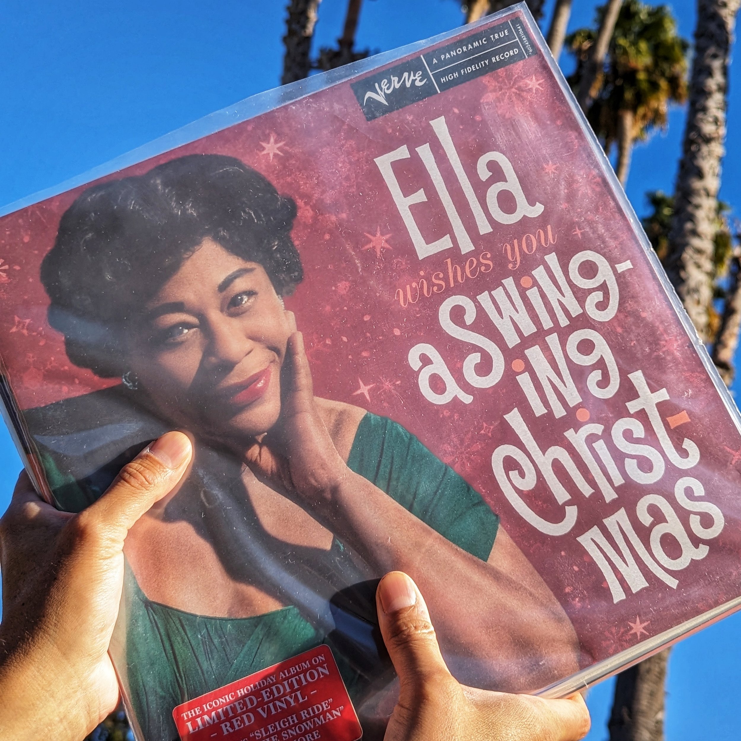 Ella Fitzgerald - Ella Wishes You A Swinging Christmas LP (Ruby Red Vinyl)