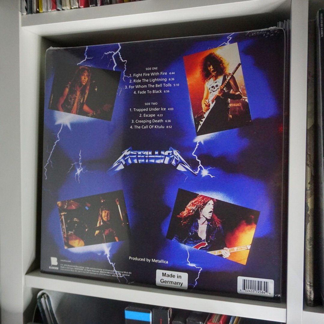 Metallica - Ride The Lightning (limited edition electric blue vinyl)