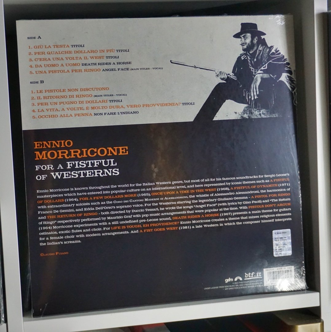 Ennio Morricone - For A Fistful Of Westerns (clear orange vinyl)
