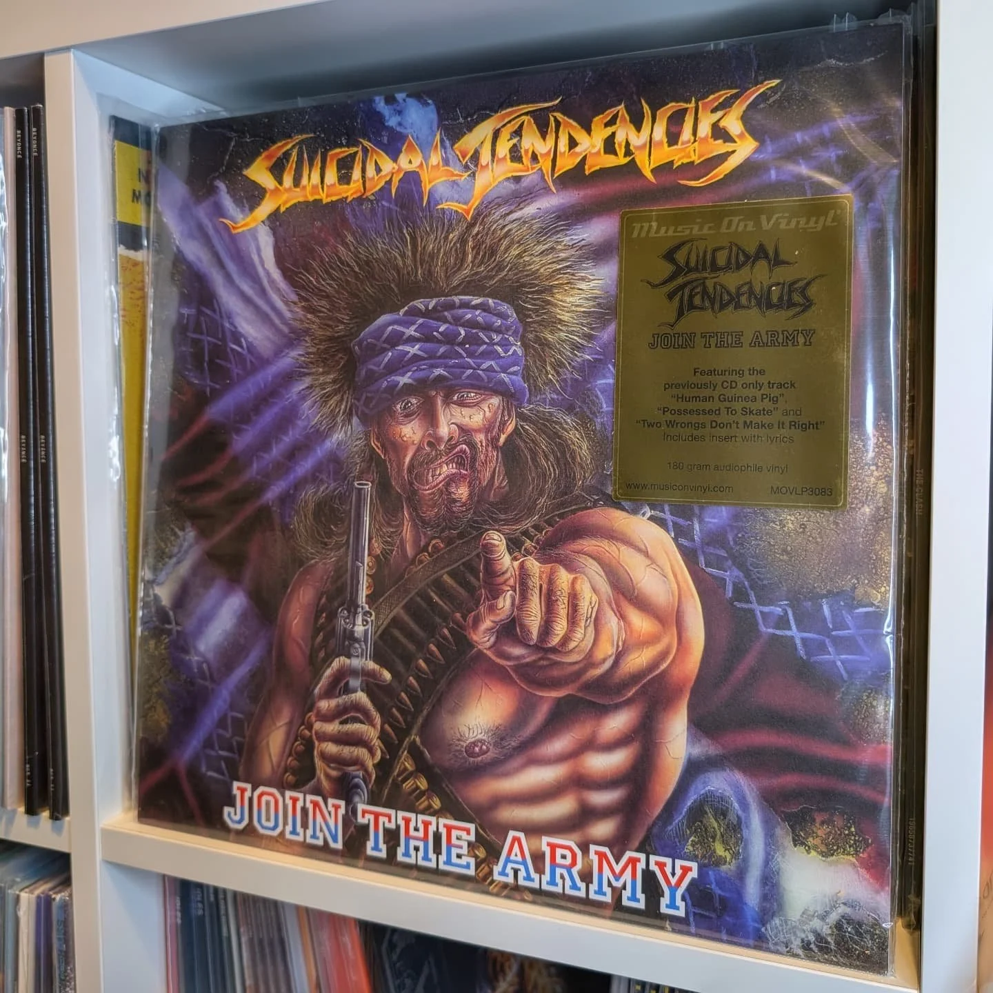 Suicidal Tendencies - Join the Army (180g black vinyl reissue)

New 180g DON'T SLEEP ON THIS ONE 

Join the Army is the second studio album by American crossover thrash band Suicidal Tendencies. It was released in April 1987, and is one of the most w
