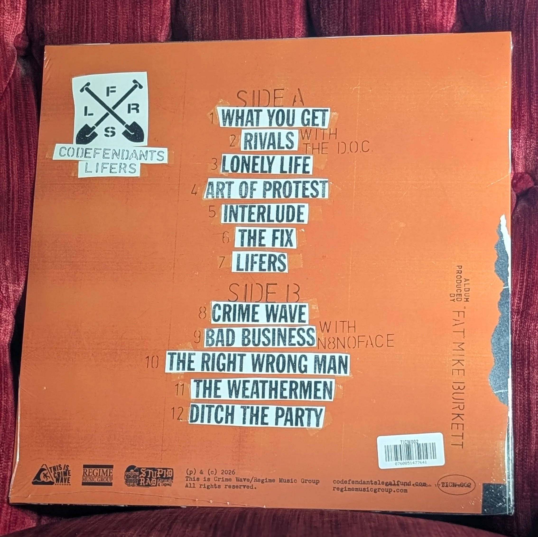 Codefendants - Lifers (black vinyl)