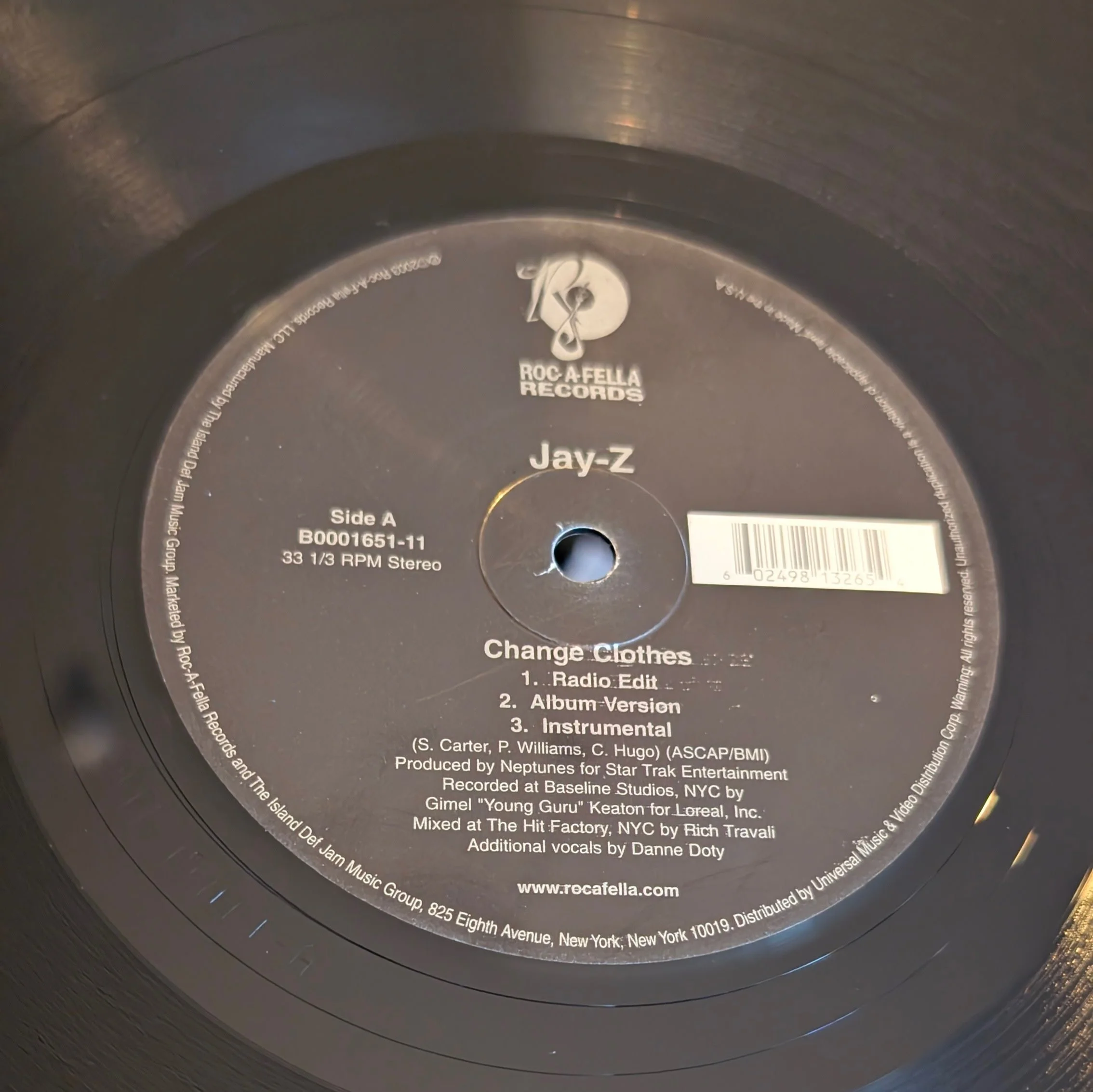 Jay-Z - Change Clothes 12" Vinyl Single