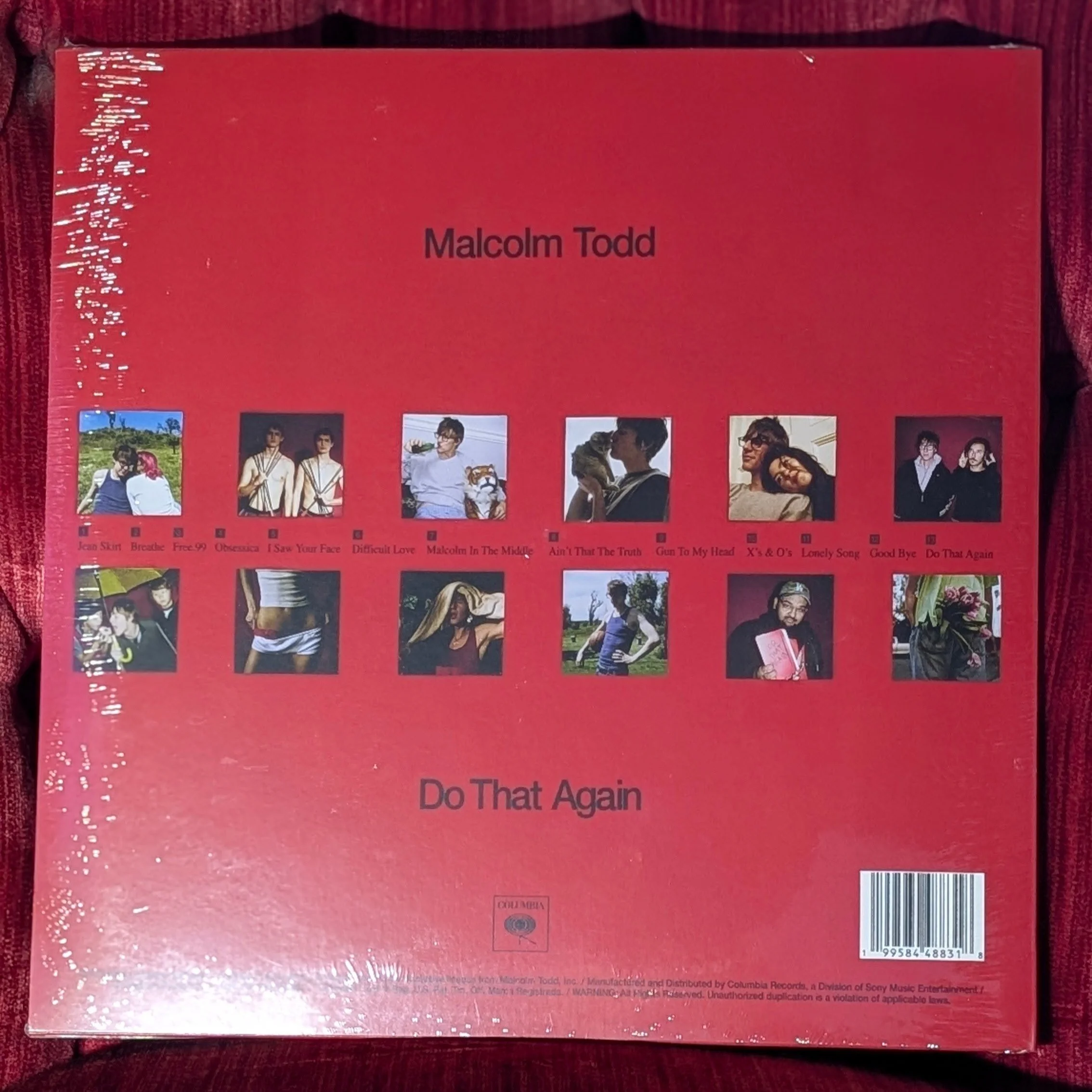 Malcolm Todd Do That Again vinyl record album front cover Columbia Records hype sticker