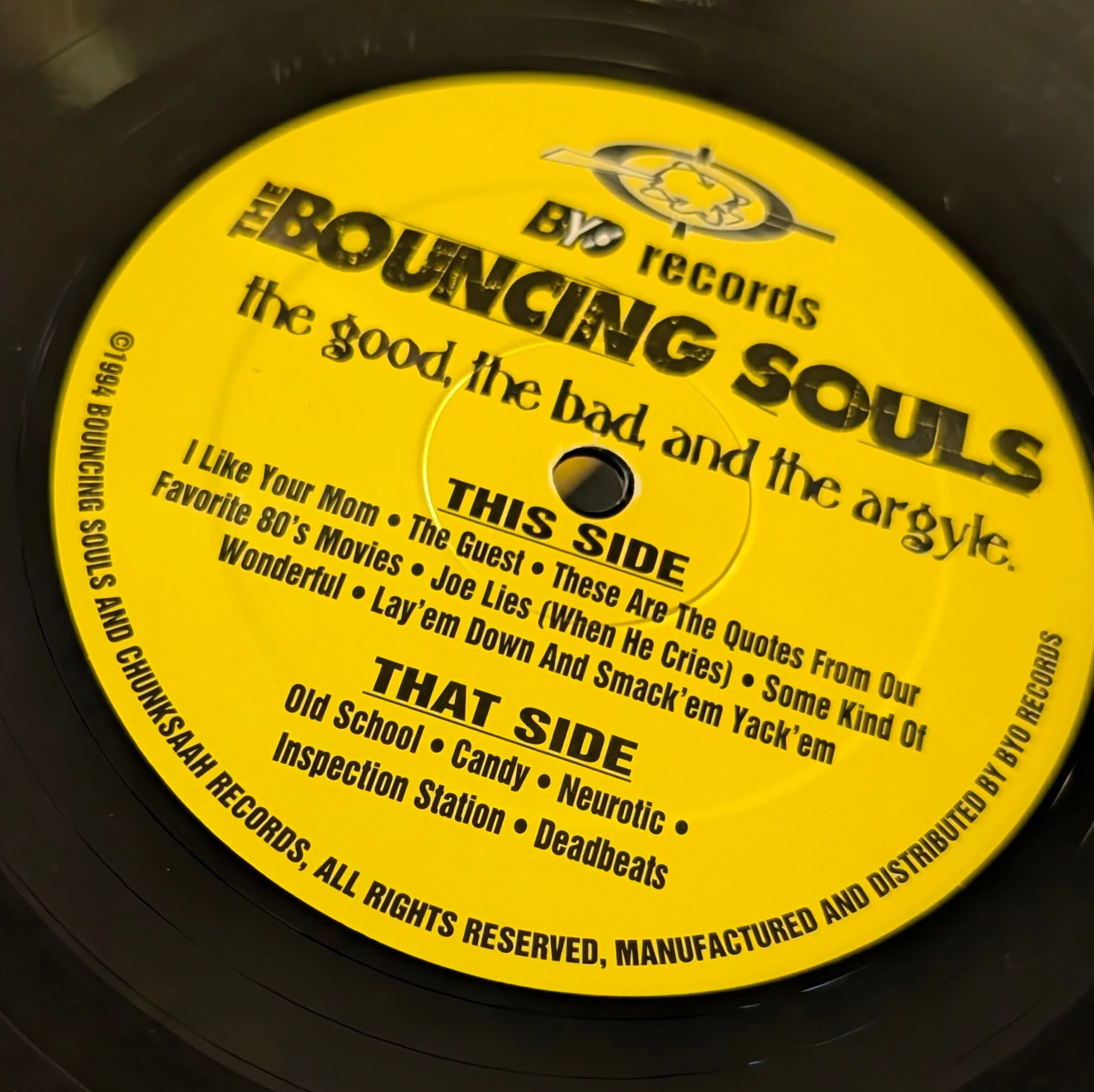 The Bouncing Souls - The Good, The Bad, and The Argyle Vinyl (used)
