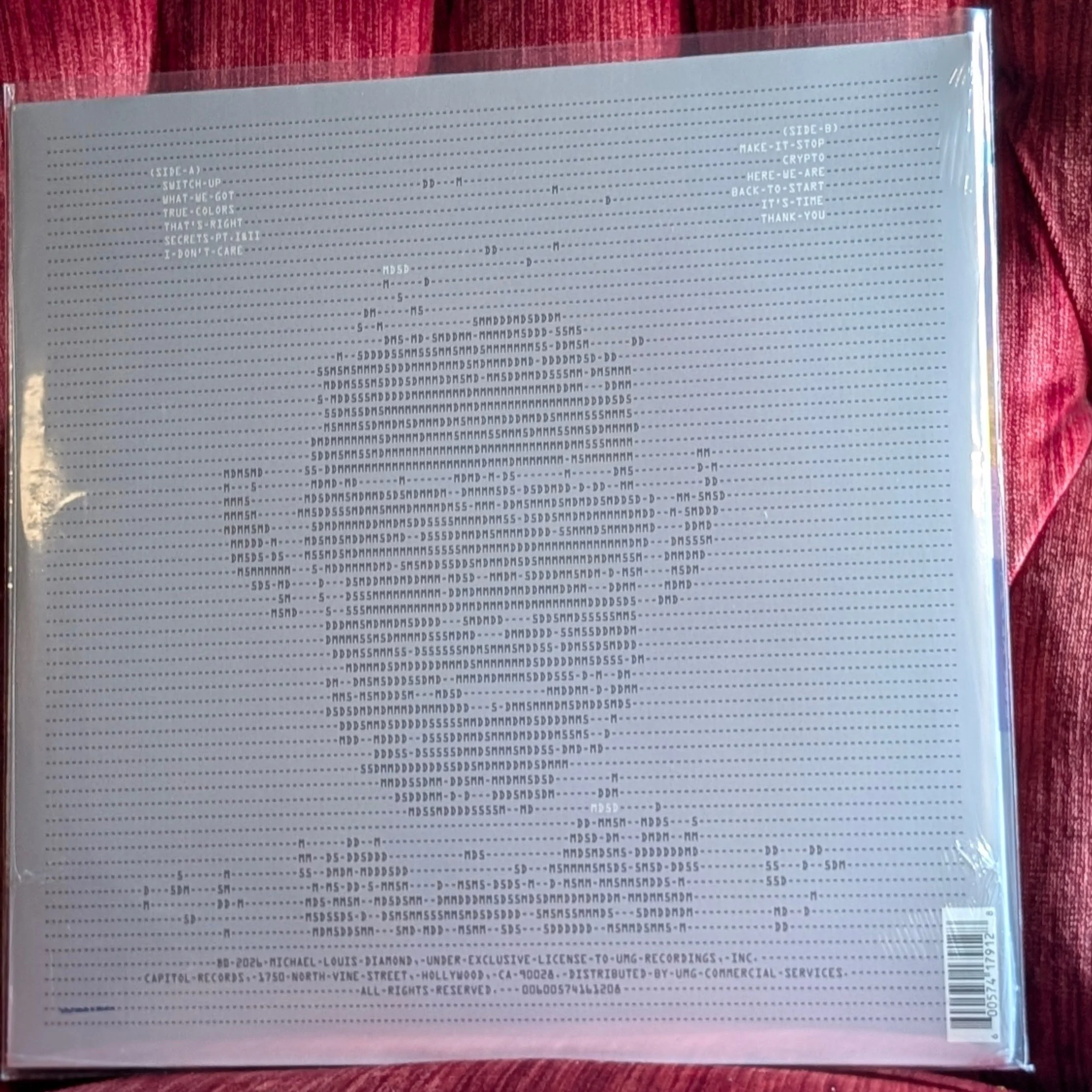 Mike D - 'Thank You' (clear vinyl)