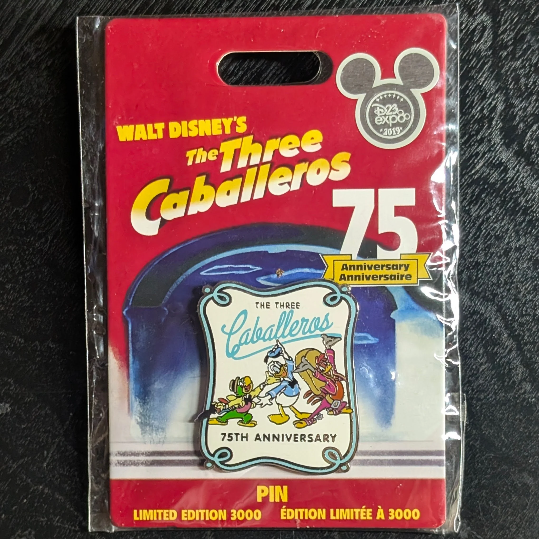 D23 Expo 2019 Disney The Three Caballeros 75th Anniversary Limited Edition Pin (LE 3000)