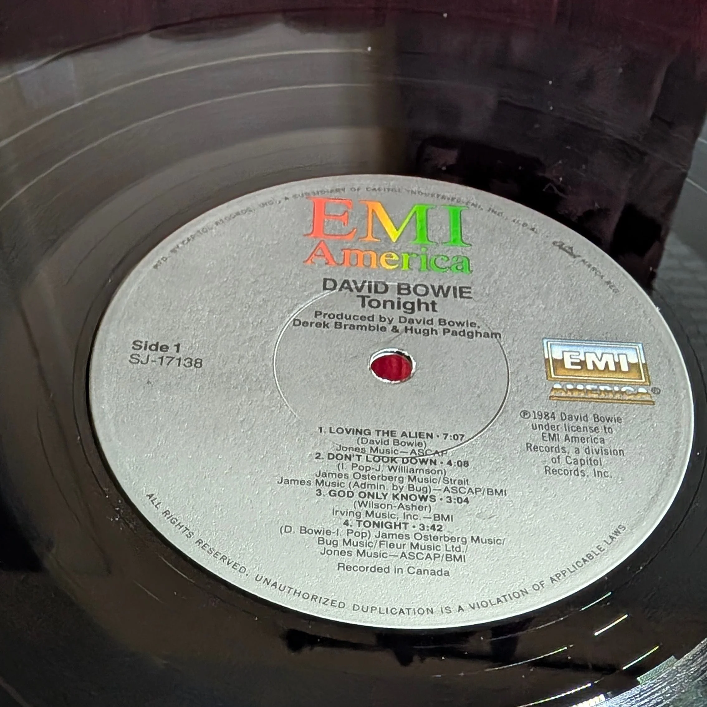 David Bowie - Tonight (1984 Vinyl LP)