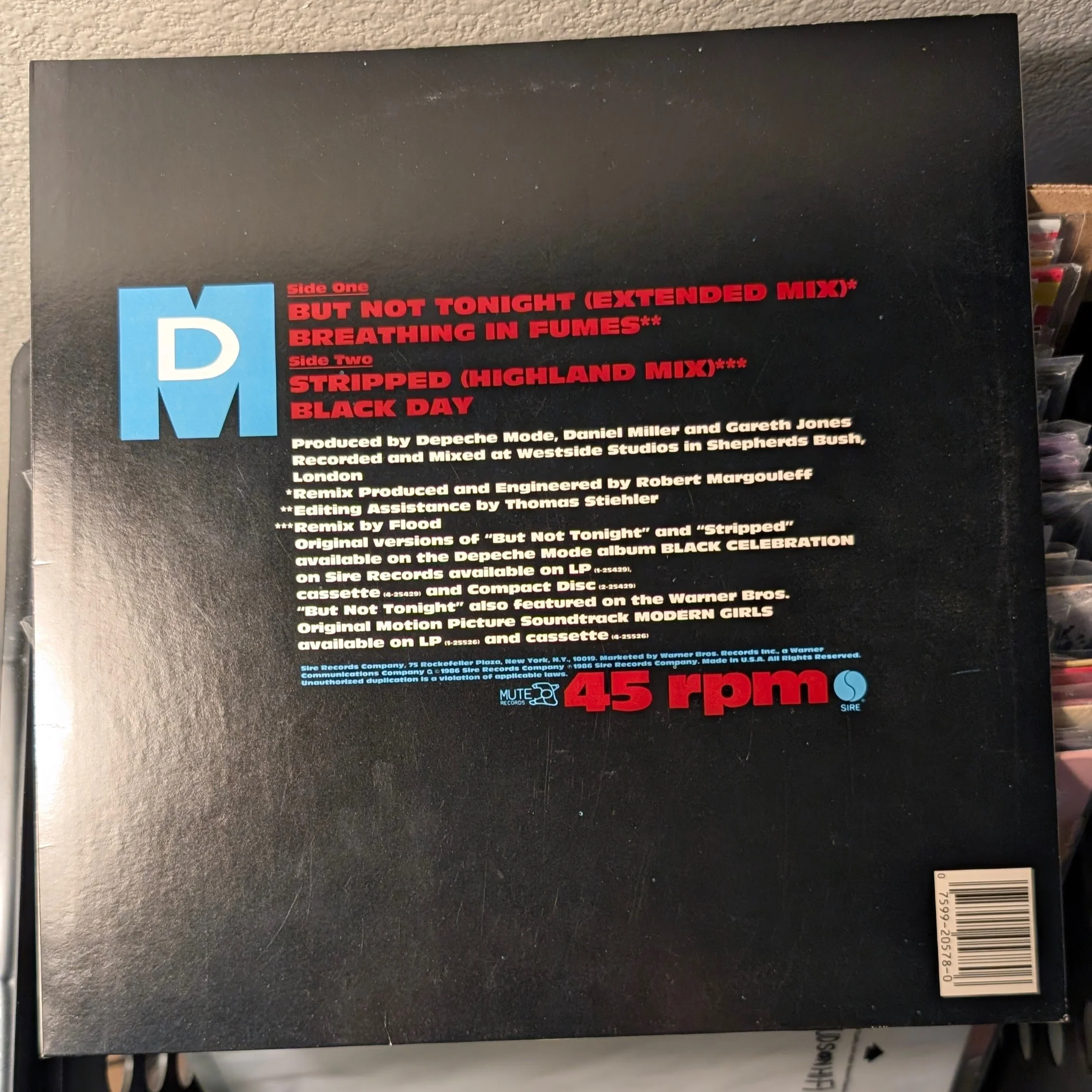 Depeche Mode – But Not Tonight 12" Maxi-Single