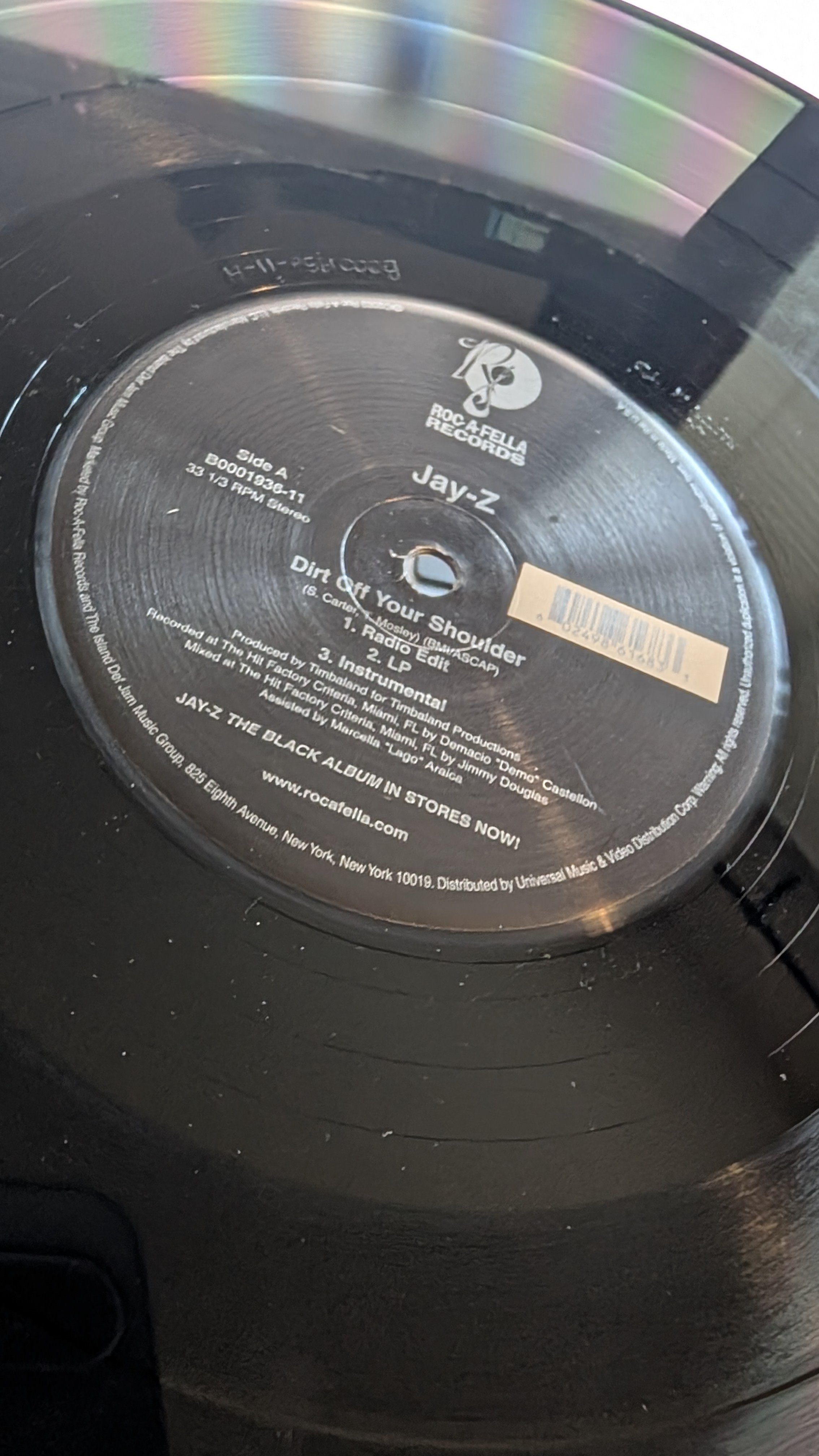 Jay-Z - Dirt Off Your Shoulder / Encore 12" Vinyl Single