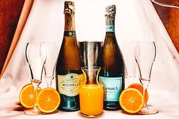 Weekend Drink Specials at Hennessey’s Tavern | Every Saturday & Sunday until 5PM Bottle of Champagne or Prosecco Domaine Ste. Michelle Champagne or La Marca Prosecco with Fresh-Squeezed Orange Juice. Only $20!