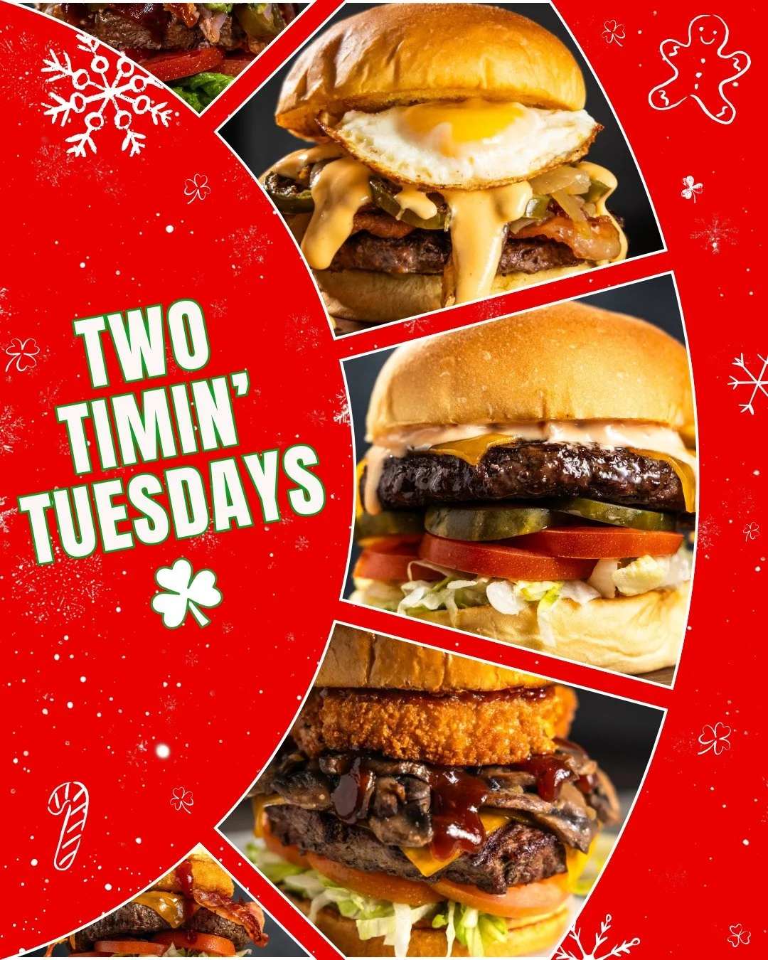 🍔💚 It&rsquo;s Two Timin&rsquo; Tuesdays! 💚🍔

✨ 2 for 1 Burgers all day every Tuesday!✨ 

Which burger(s) will you get today?!

#HennesseysTavern #IrishBar #IrishPub #Carlsbad #CarlsbadVillage #TwoTiminTuesdays #Burger #Yum