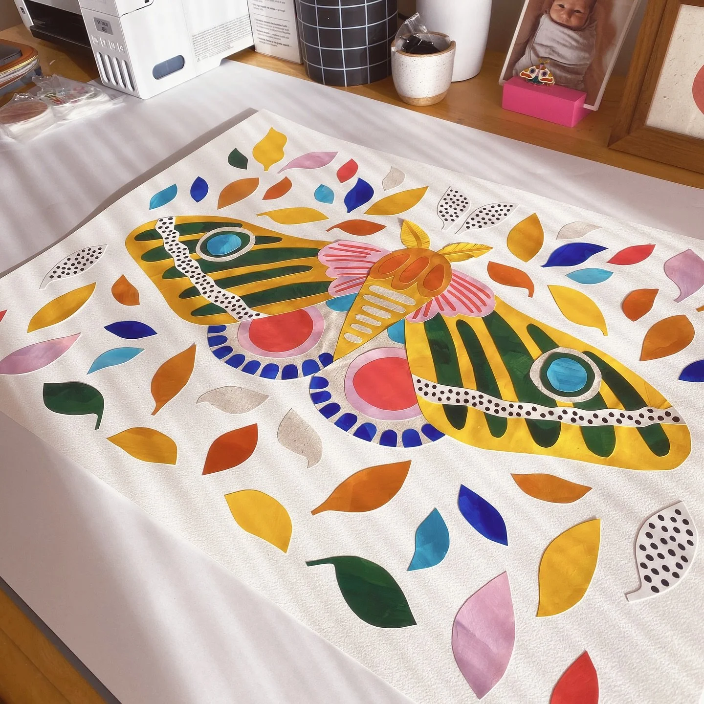 Hey! @inkandivybookboutique is part of @mmocamadison's gallery night on Nov 7th! Visit the bookshop to see incredible art and say hi to &quot;Rainbow Moth&quot; ☺️