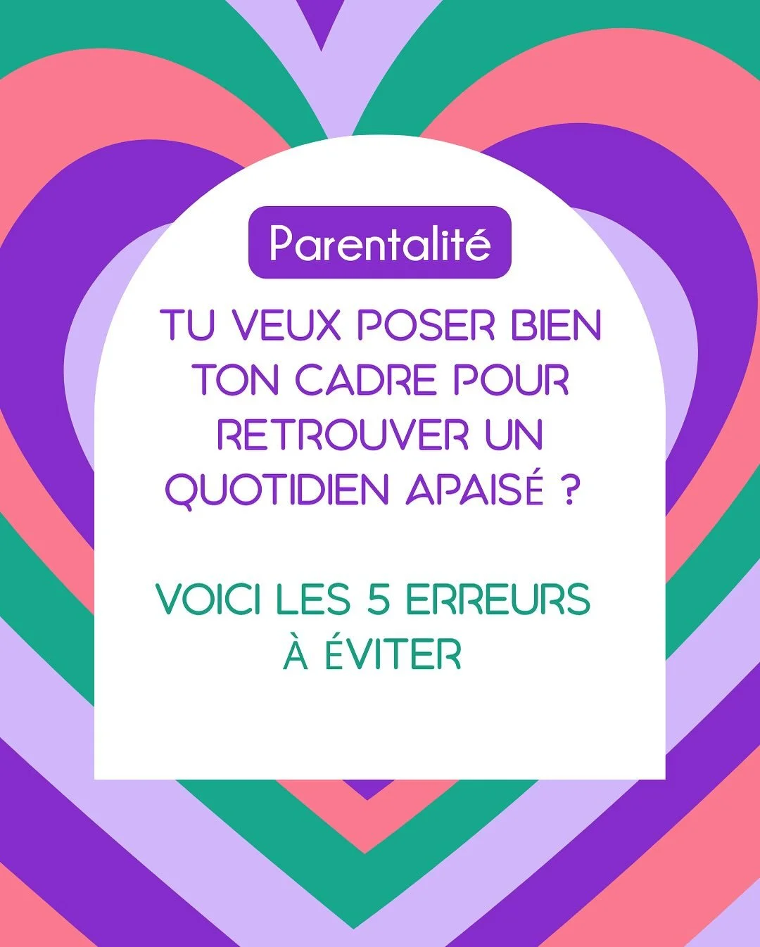 Poser un cadre, c&rsquo;est indispensable pour le bien-&ecirc;tre de ton enfant (et le tien ☺️) et dans mes accompagnements je vois souvent les m&ecirc;mes erreurs qui viennent fragiliser tes efforts&hellip;

 Les 5 erreurs &agrave; &eacute;viter :

