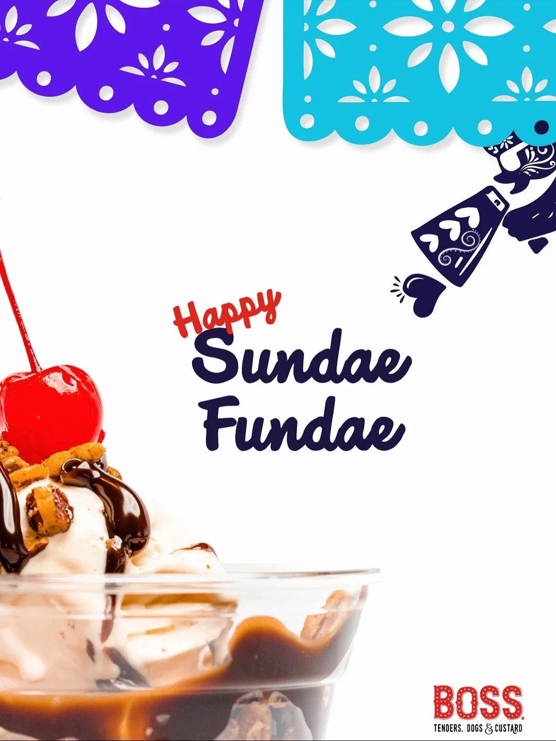 🥄😋 Sweeten your Sunday with half-priced Hall of Fame Sundaes all day long at BOSS! 📣🐔

#SundaeFundae #EverySunday