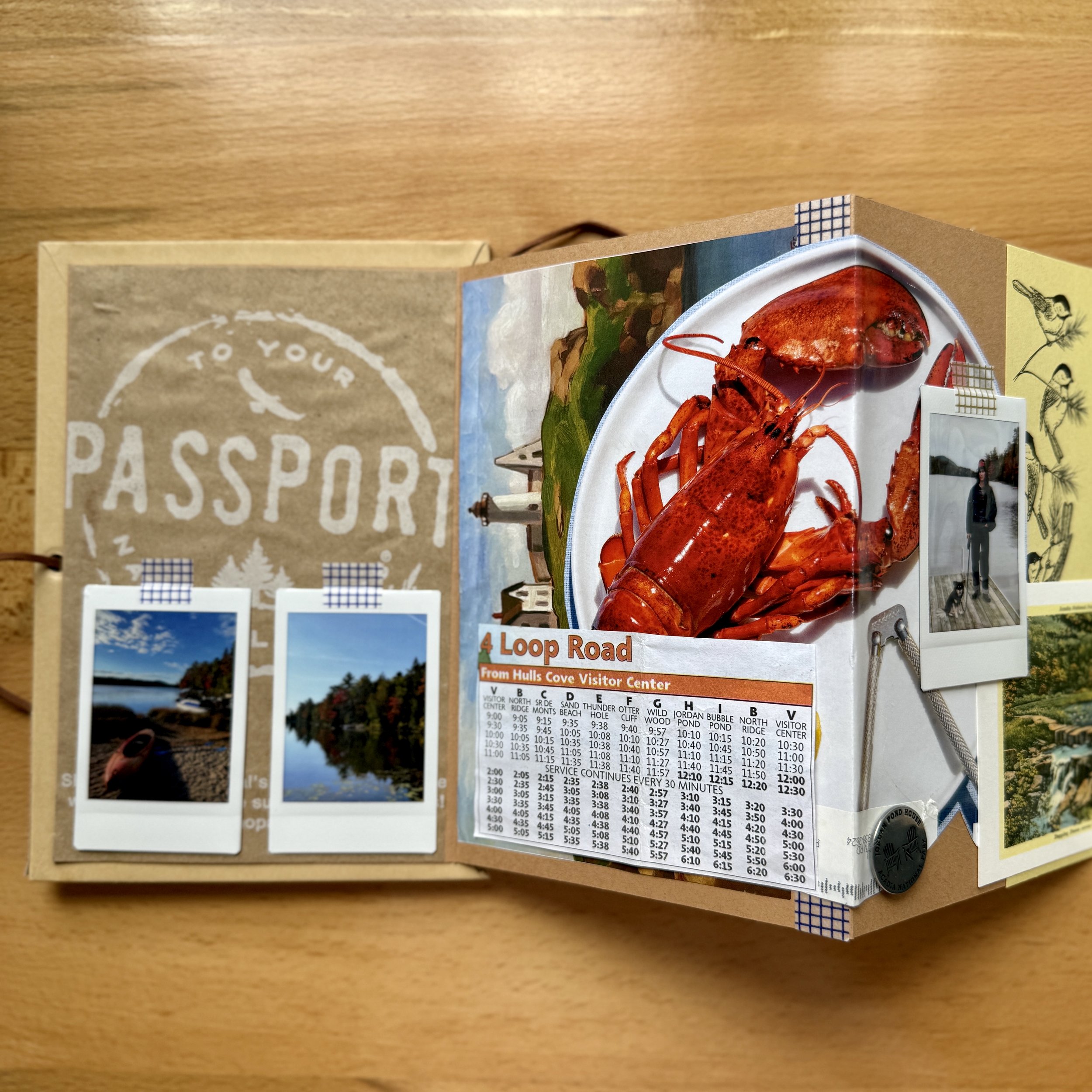 Maine themed junk journal
