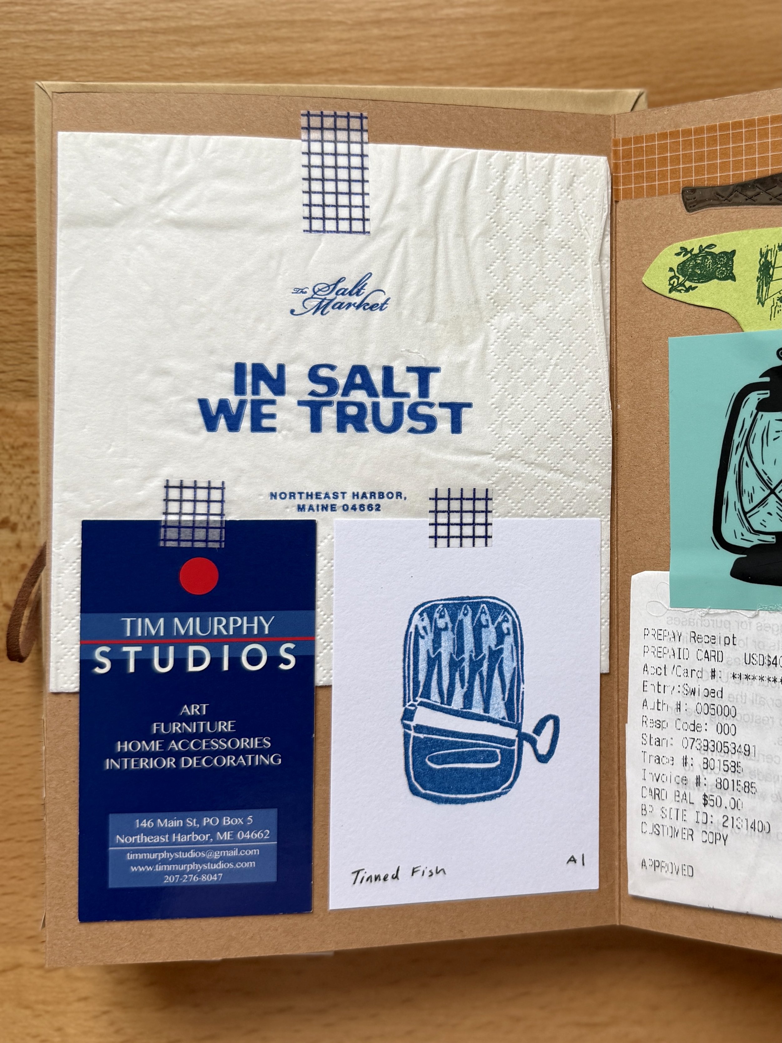 Maine themed junk journal
