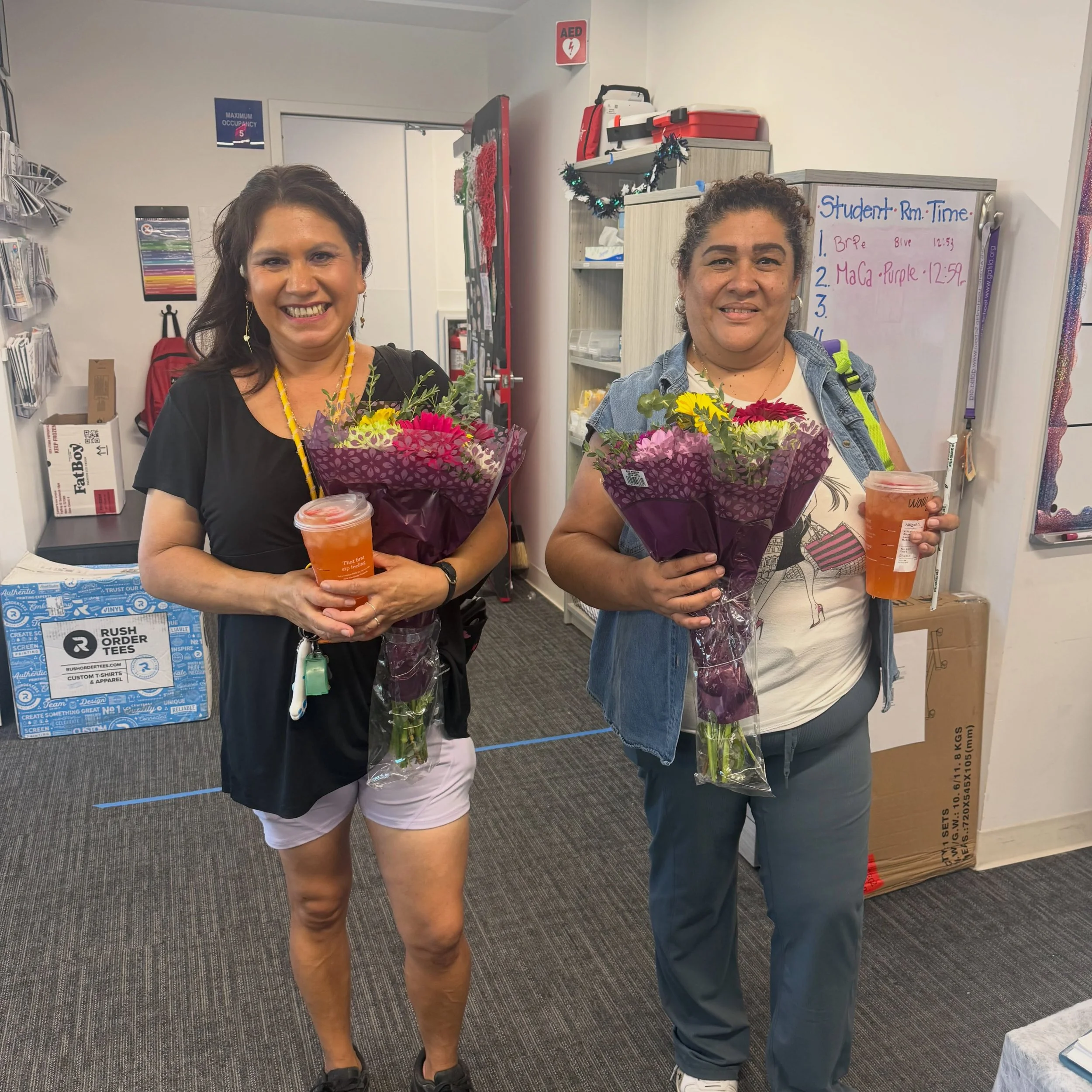 #custodianappreciationday 💜
We are so thankful for the help that our 2 beautiful custodians, Ms. Adriana and Ms. Betty, pour into our school on a daily basis 🫶🏼 

#middleschool #school #middleschoolteacher #gals