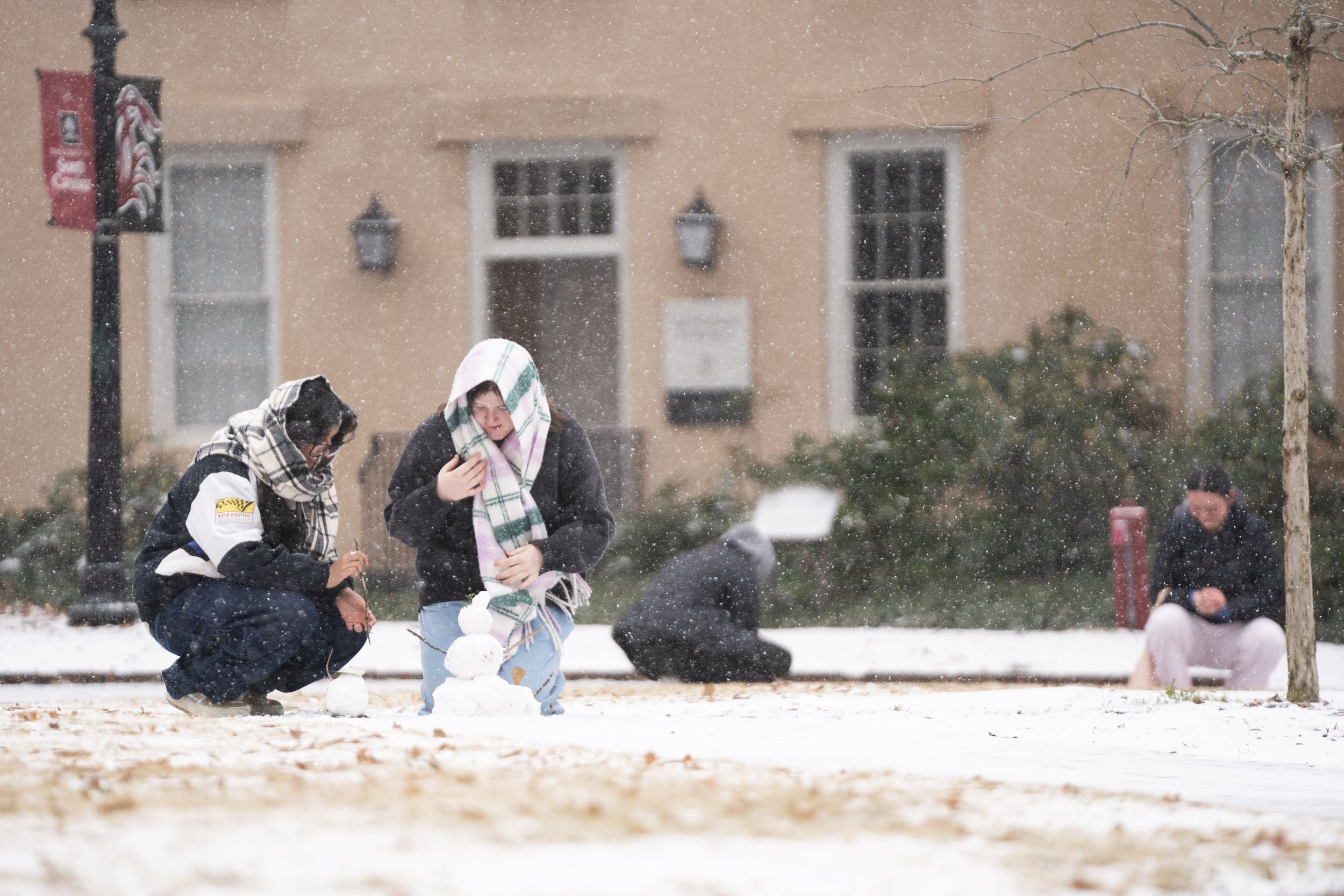 snowman usc Columbia Snow Storm Photos