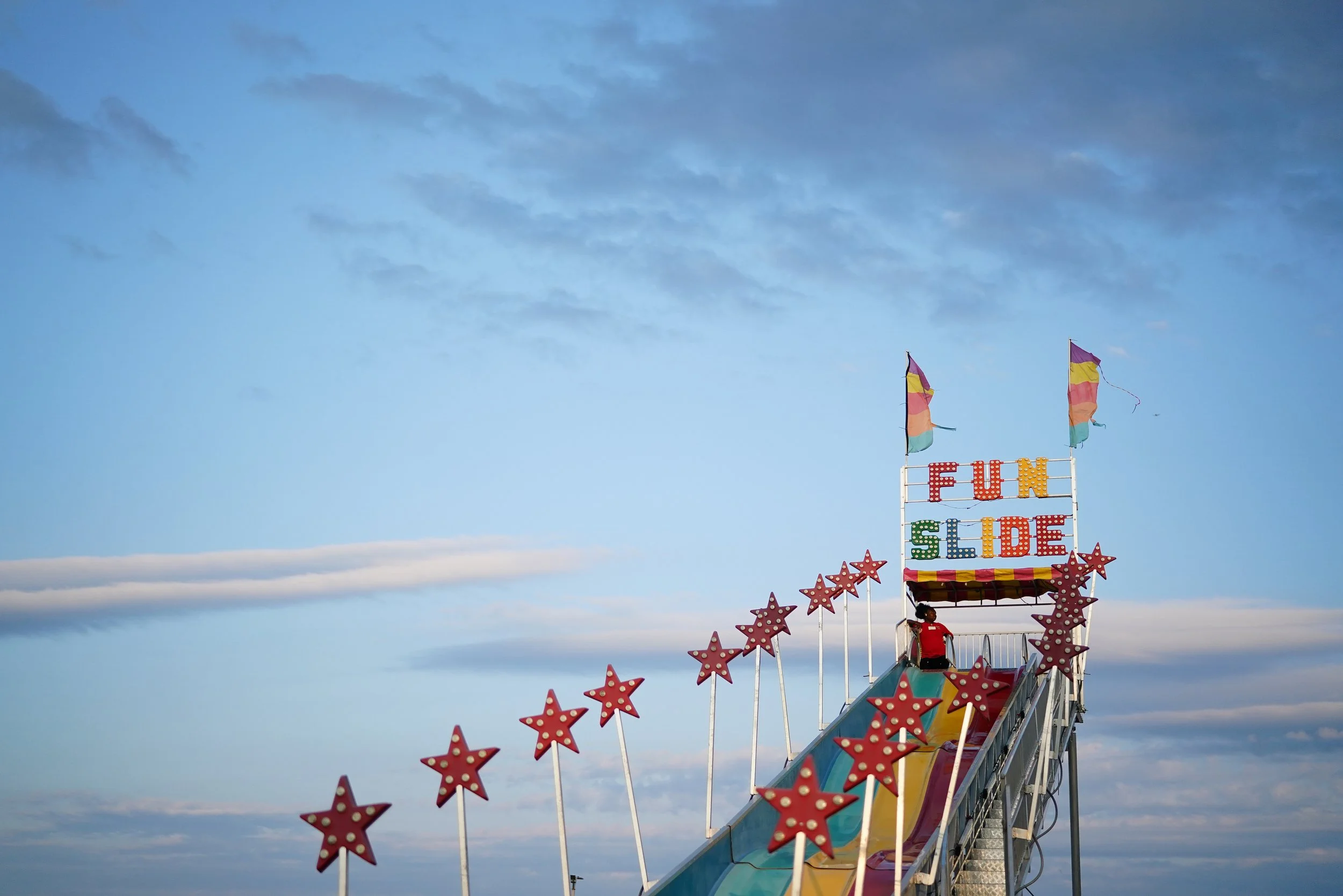 Giant Fun Slide at the Mt. Airy Carnival