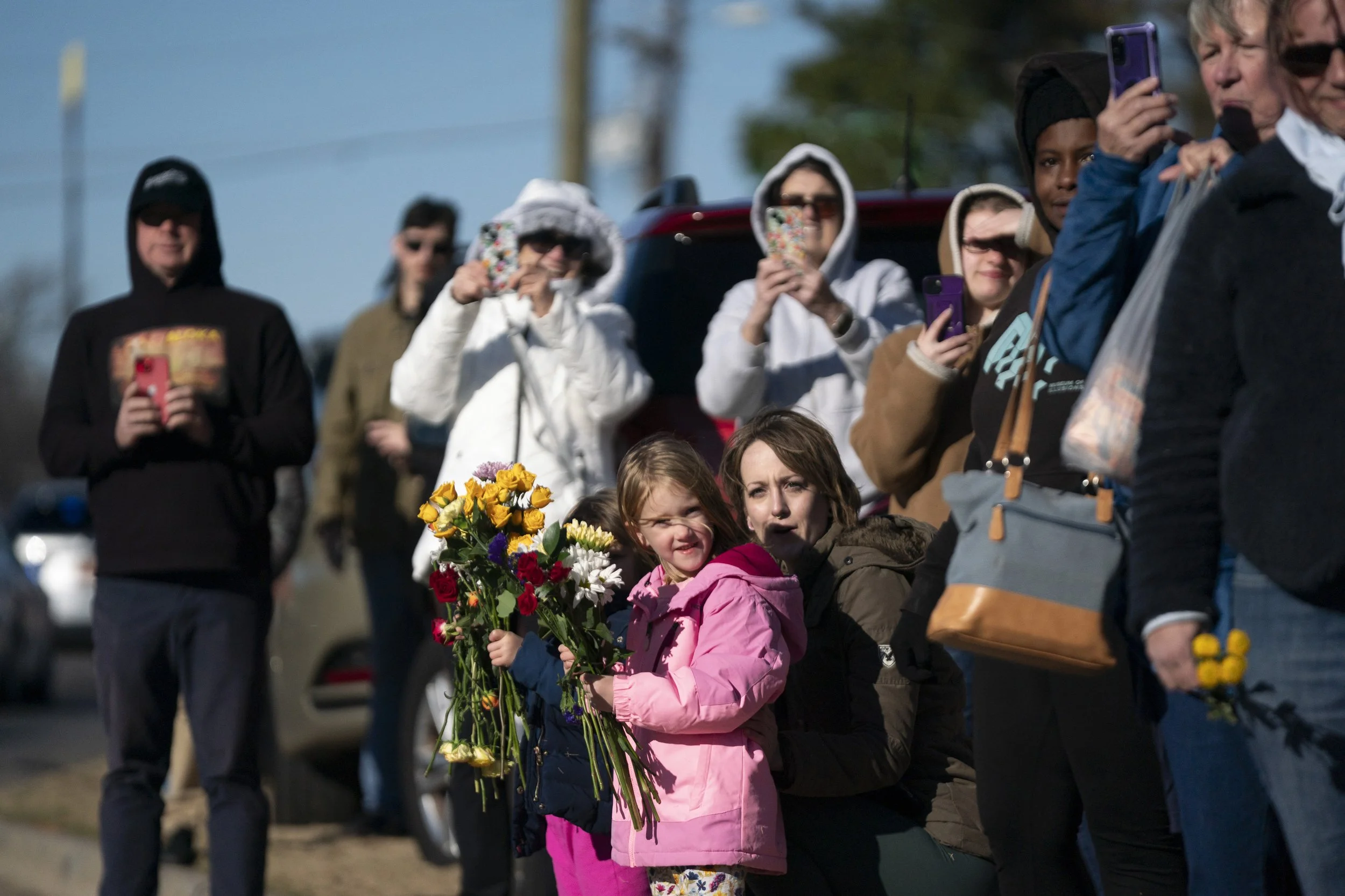 Buddhist monks continue their Walk for Peace on January 15, 2026 in Charlotte, North Carolina.
