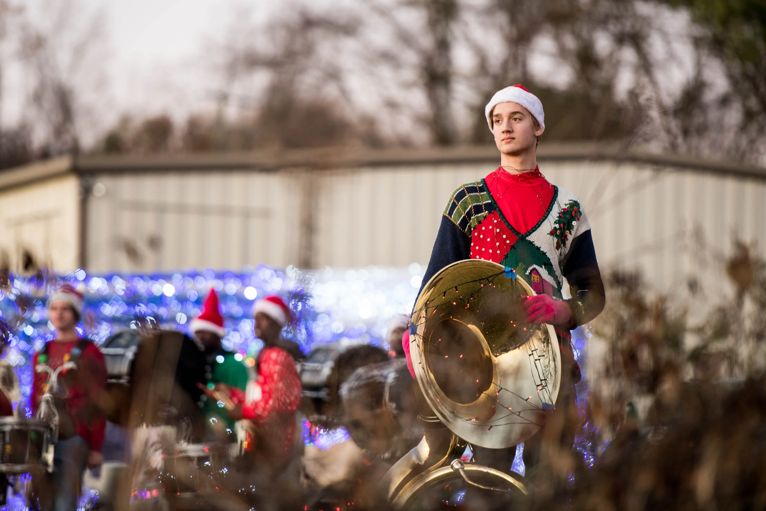 Band member wins ugly christmas sweater cayce sc