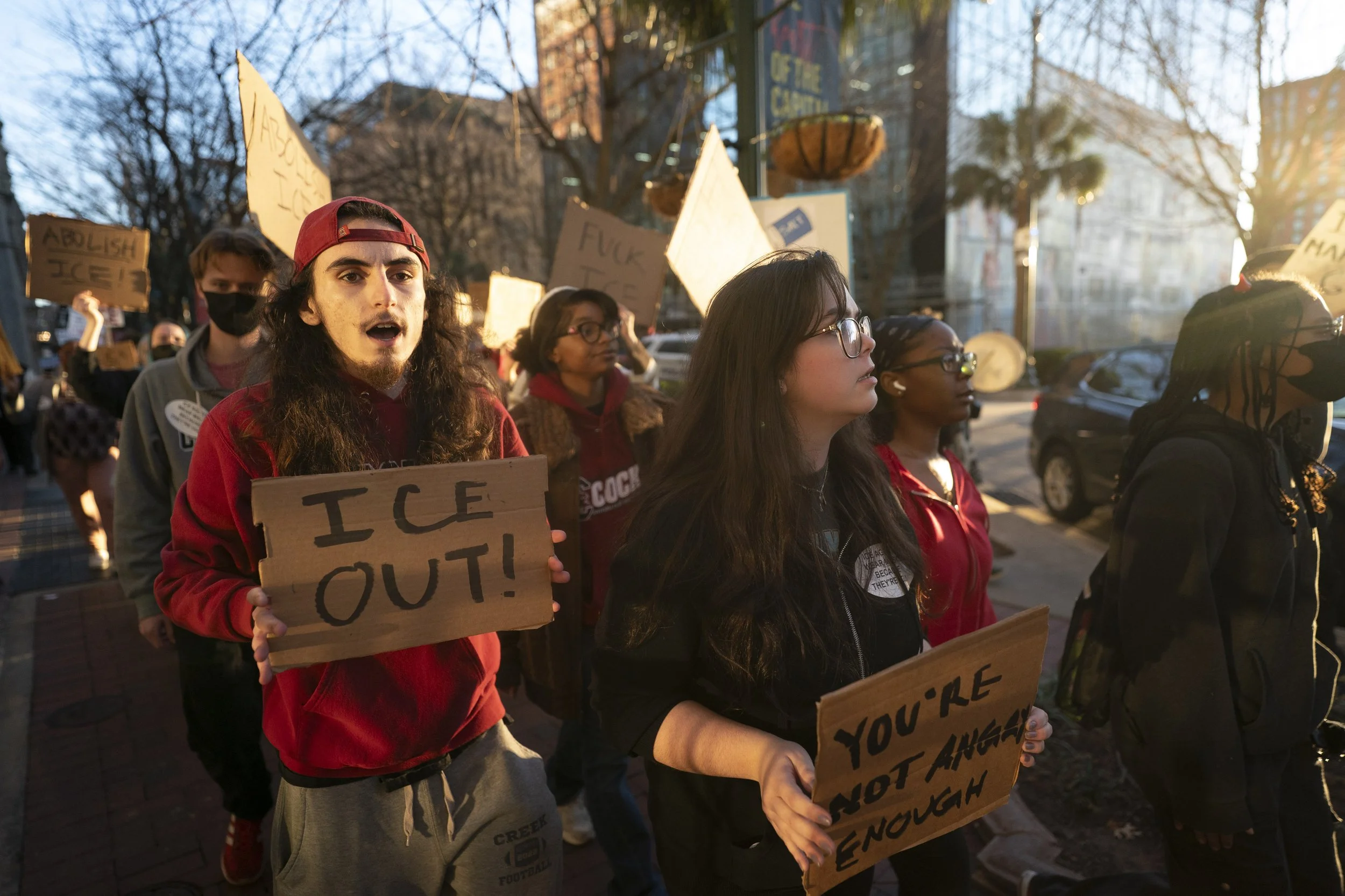 Protest against Main St. ICE facility  