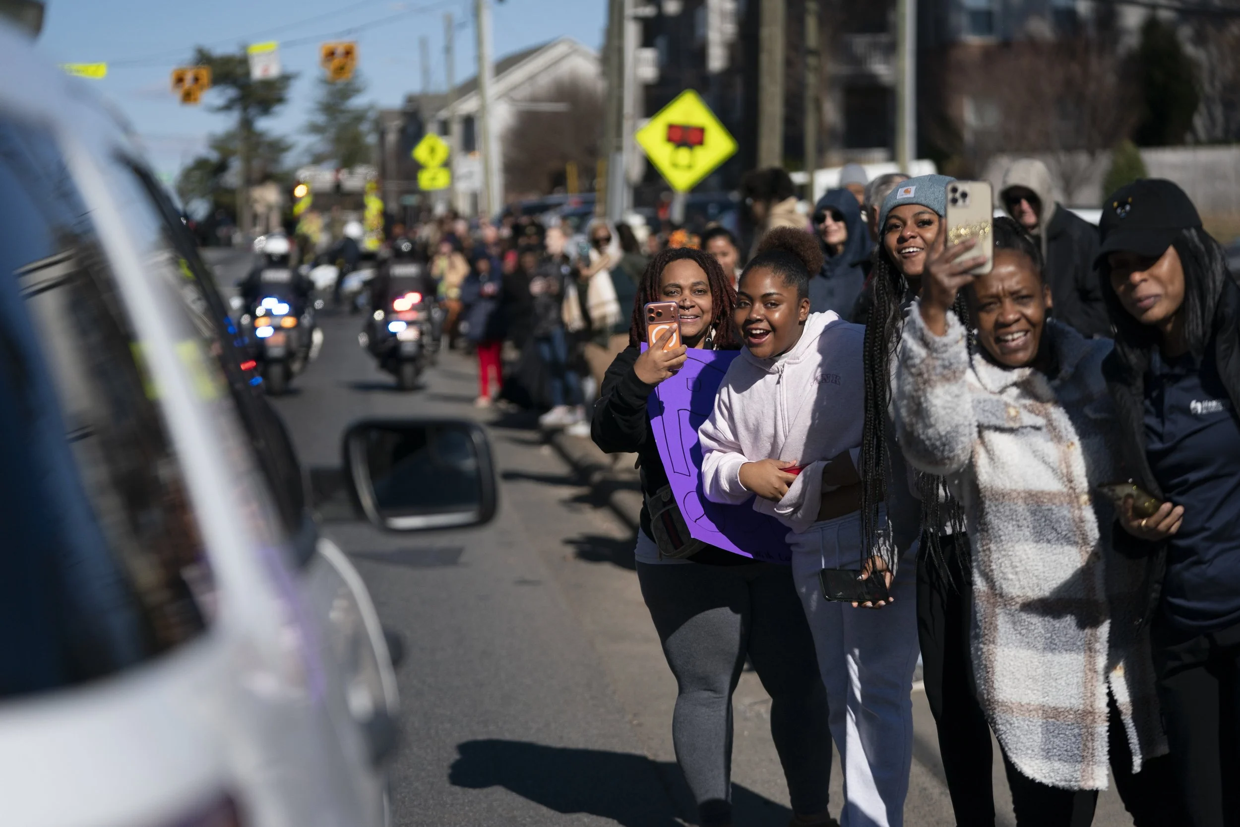 Buddhist monks continue their Walk for Peace on January 15, 2026 in Charlotte, North Carolina.