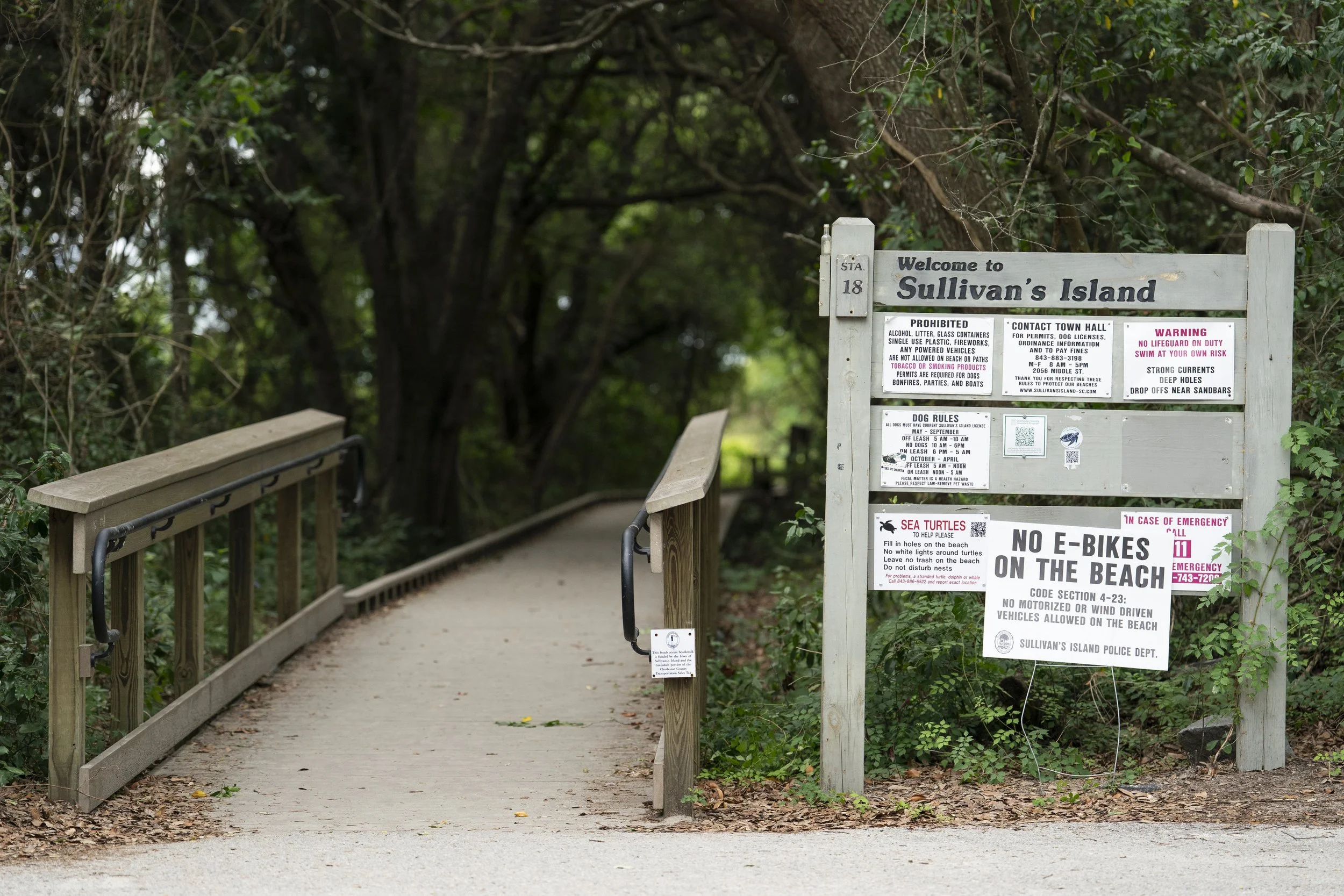 Sign for rules at Sullivans Island Beaches - Photo