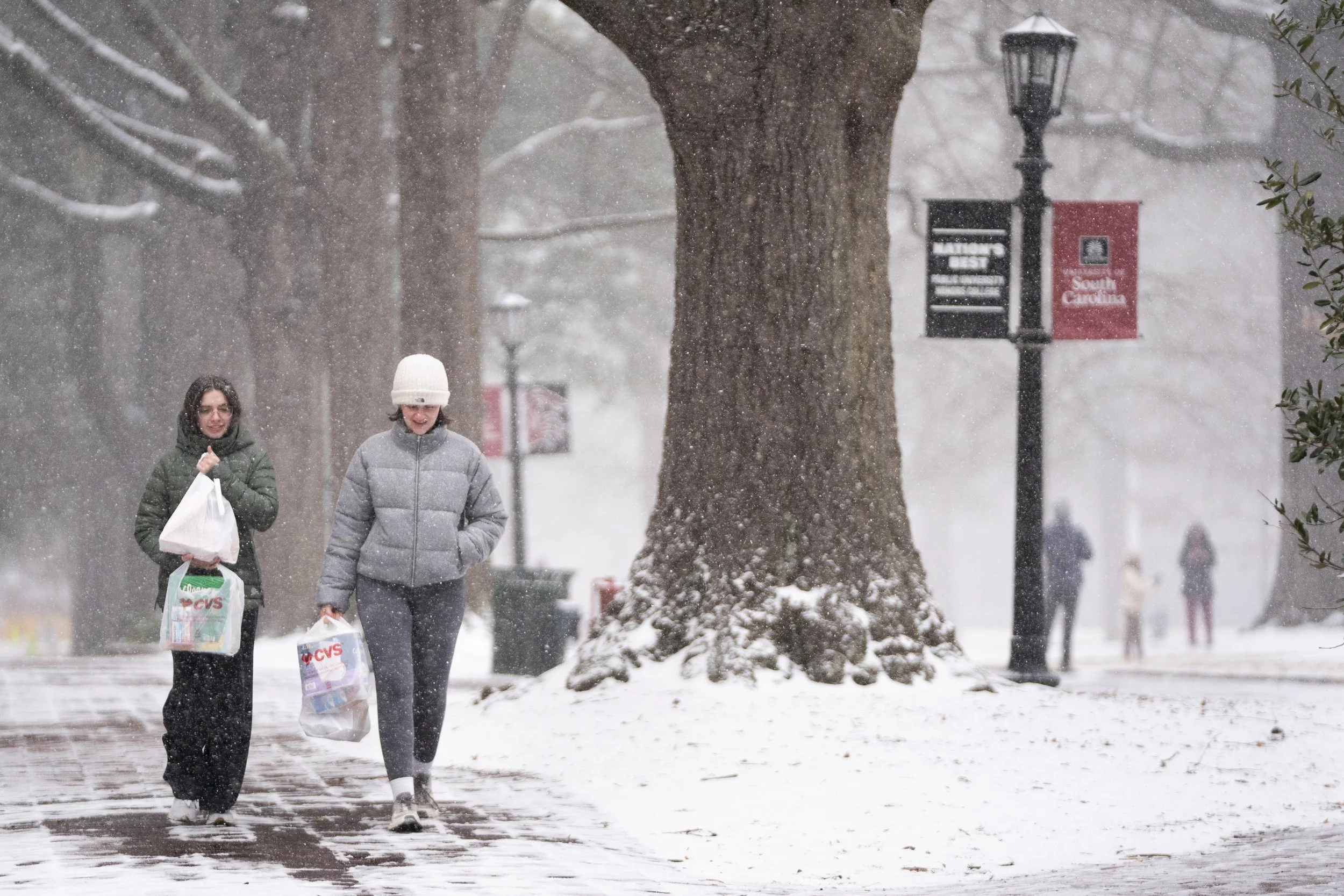 USC Columbia Snow Storm Photos