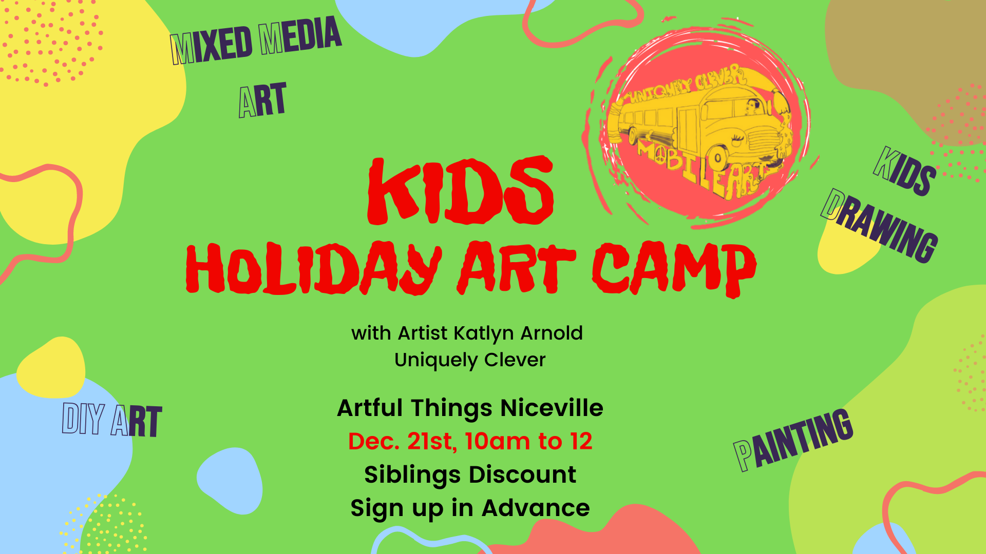 Kids Holiday Art Camp