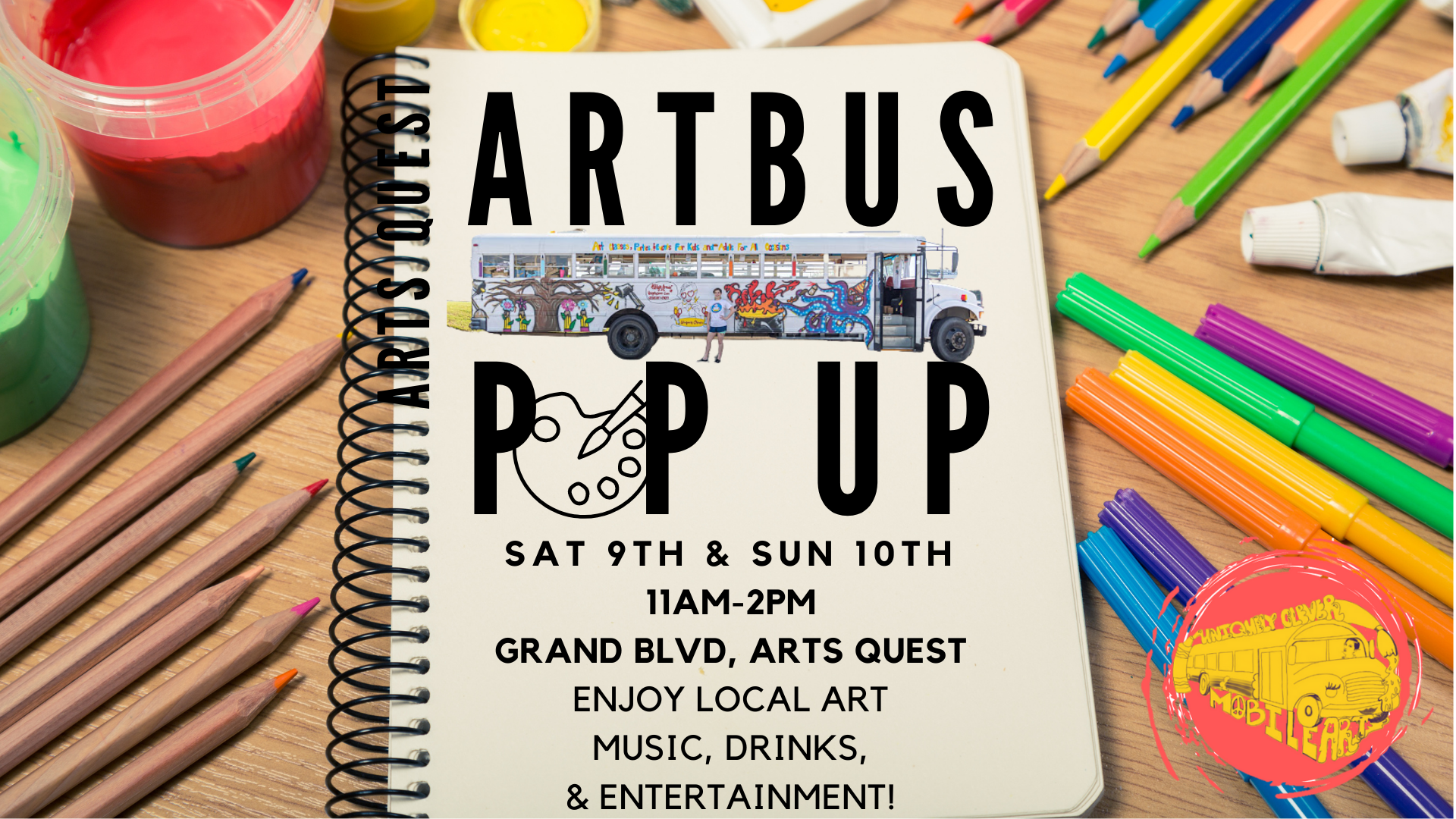 Art Bus Pop Up for Arts Quest