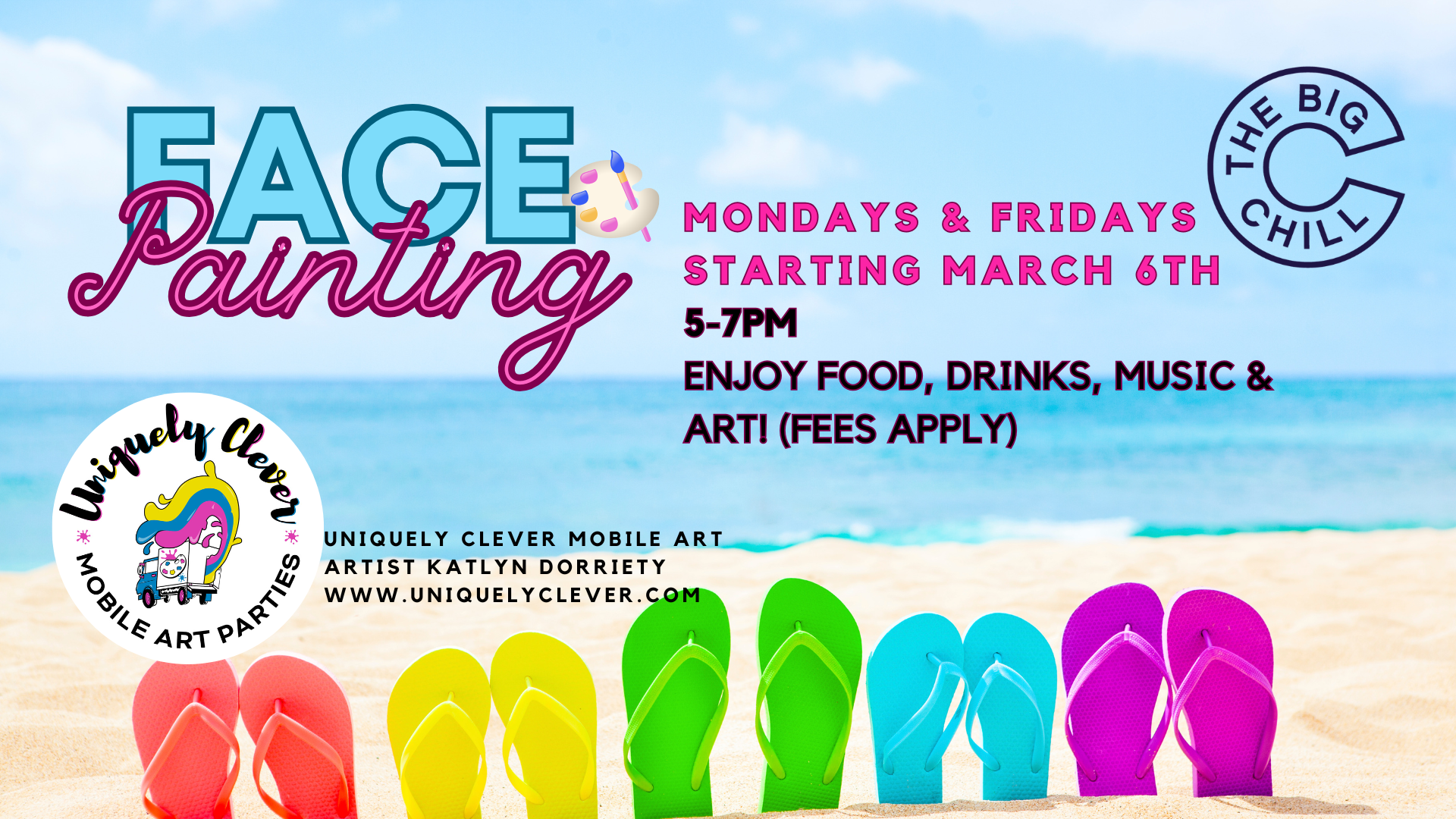 Face Painting at the Big Chill 30a