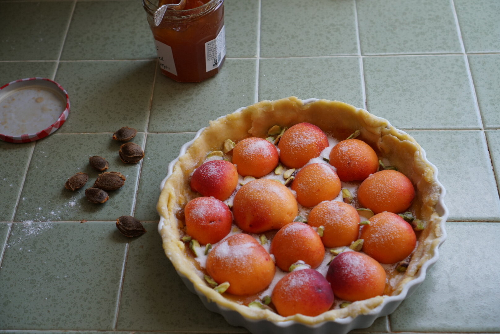 apricot pistachio tart