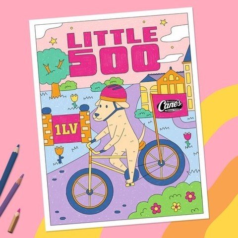 The 2024 Little 500 is this weekend! It's the largest collegiate bike race in the United States, taking place at Indiana University - something I didn't know anything about until I took on this project last year lol. There's a Cane's restaurant nearb