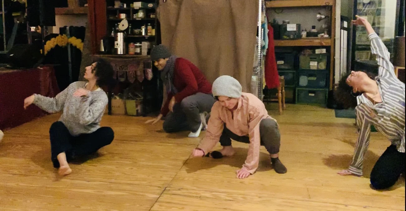Telling an improvised story with our bodies…