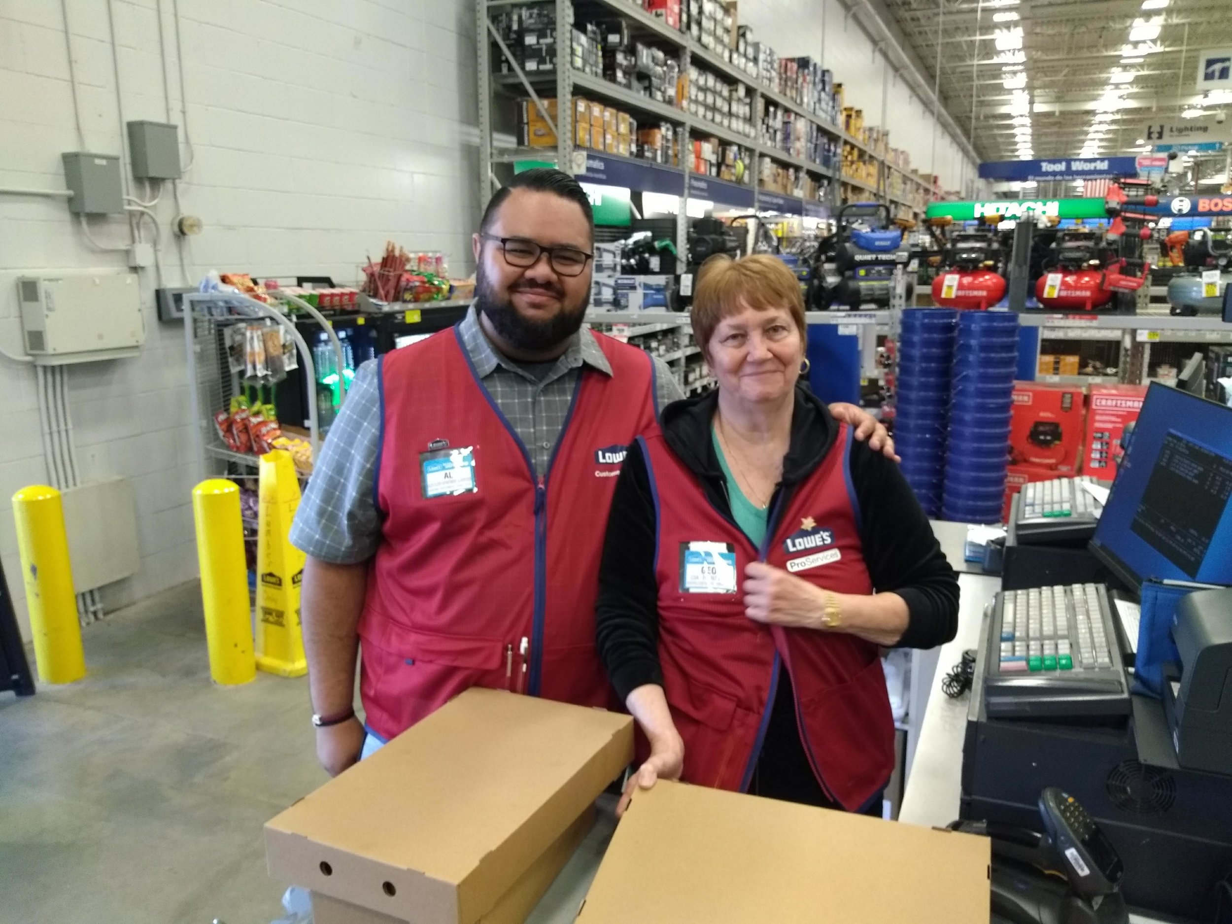 Lowe's Employees helping with costs
