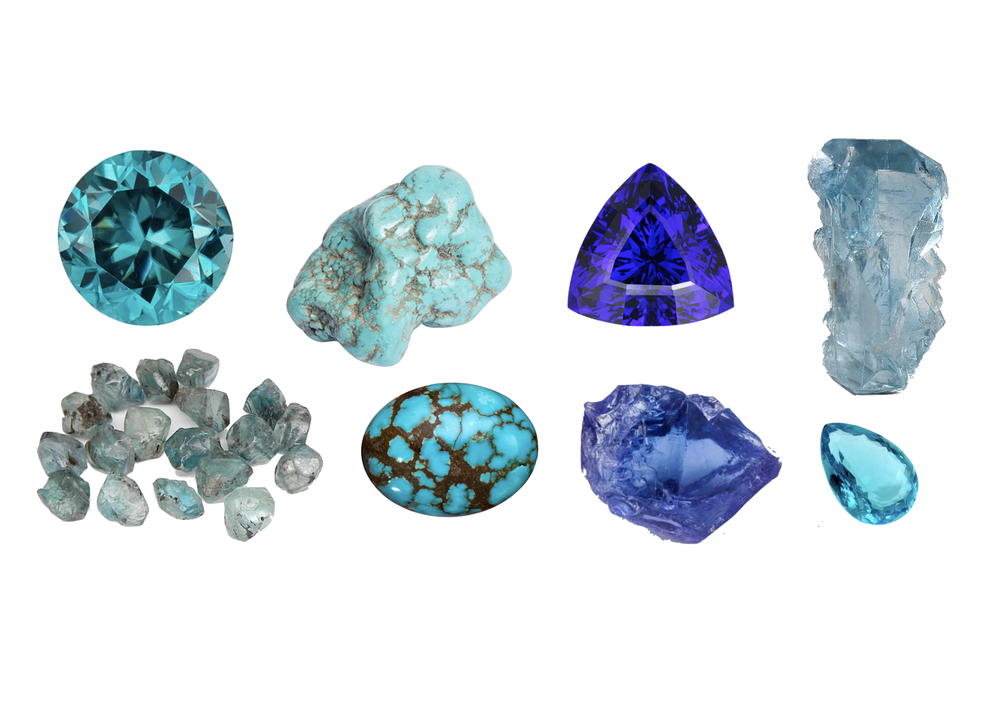 Birthstone: December // Zircon, Turquoise, Tanzanite (and Blue Topaz)