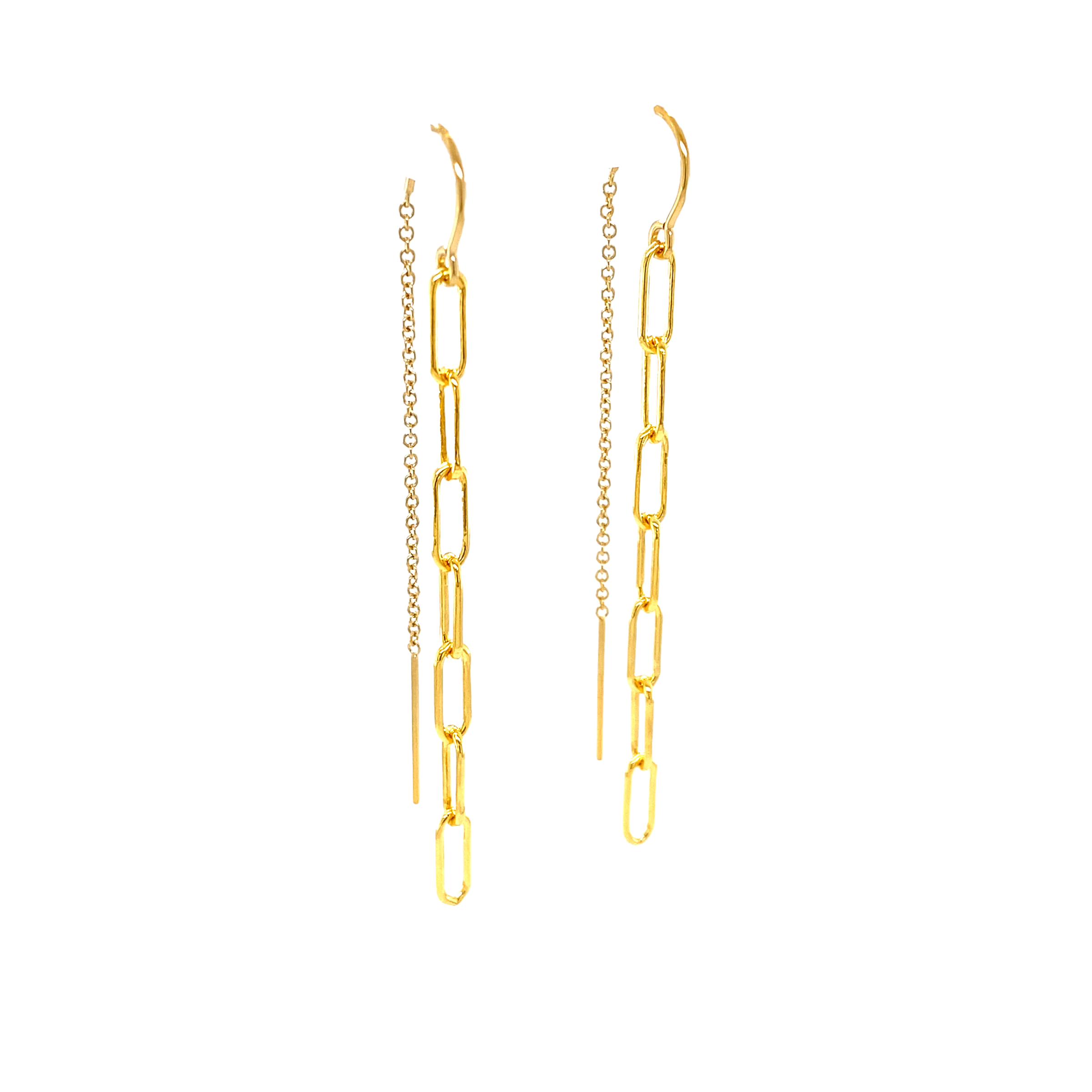 Paperclip Threaders / Medium Link / Gold