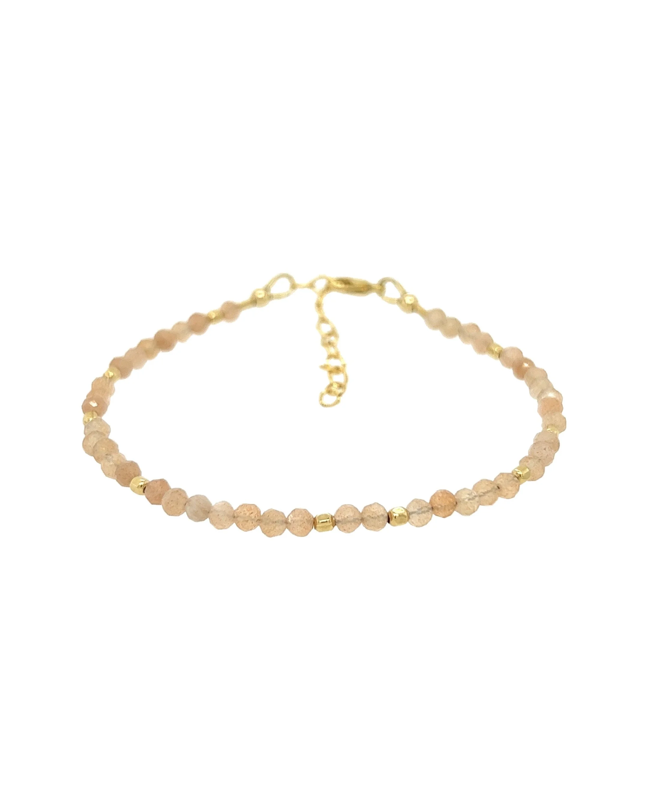 Constellation Bracelet / Peach Moonstone