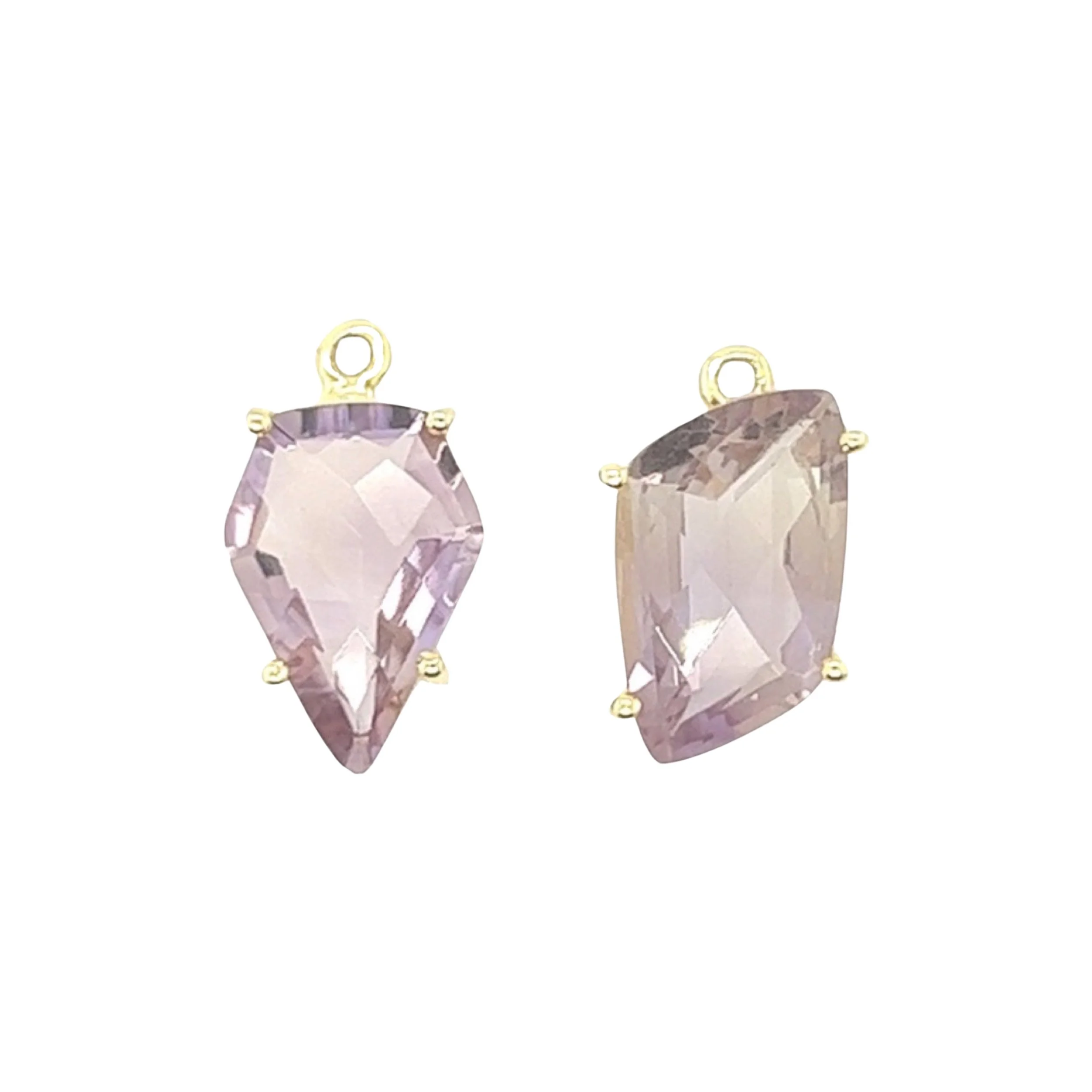 Natural Ametrine Faceted Gemstone Earrings Gold-filled Kidney Wires — Indriya Jewelry