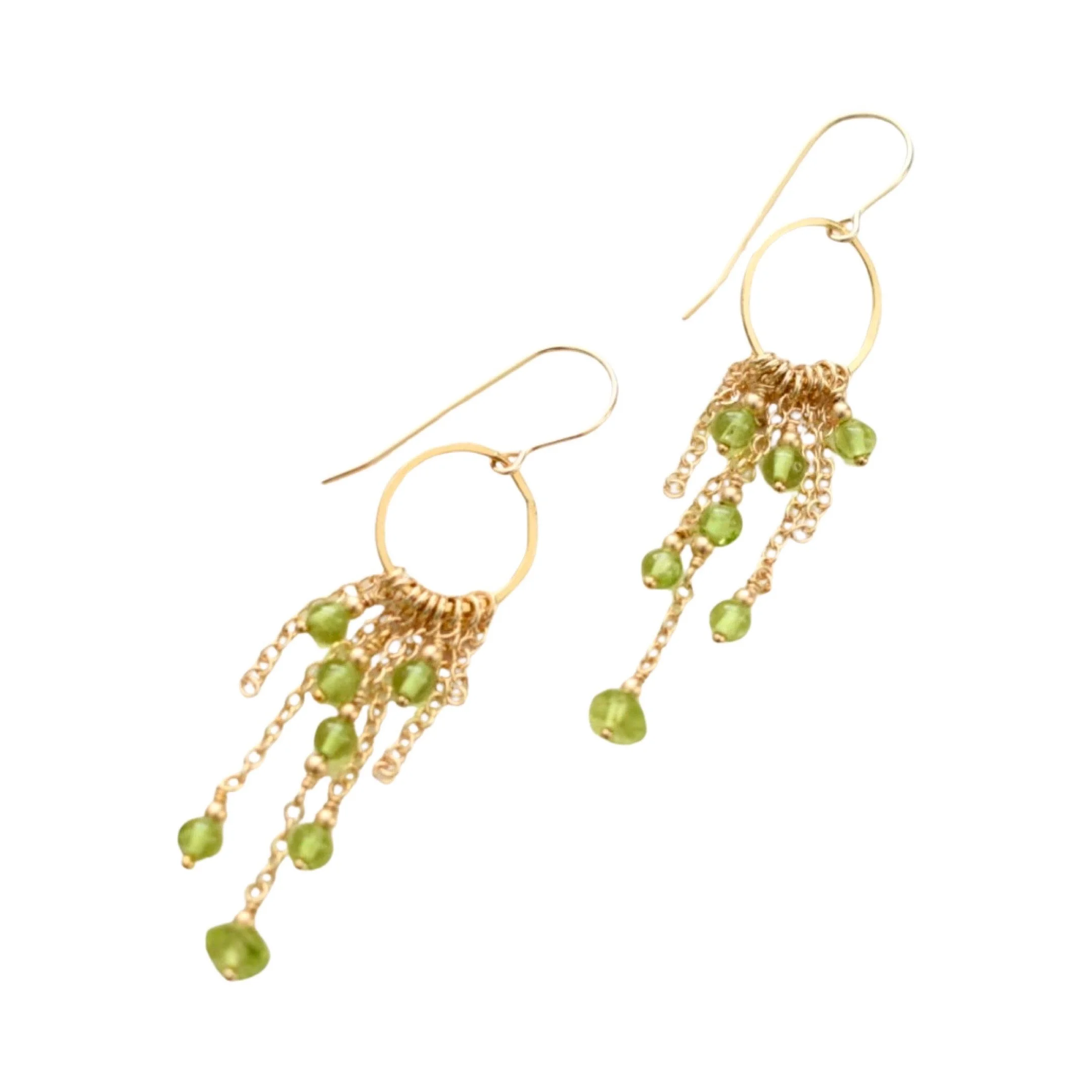Granules Earrings / Gold / Peridot